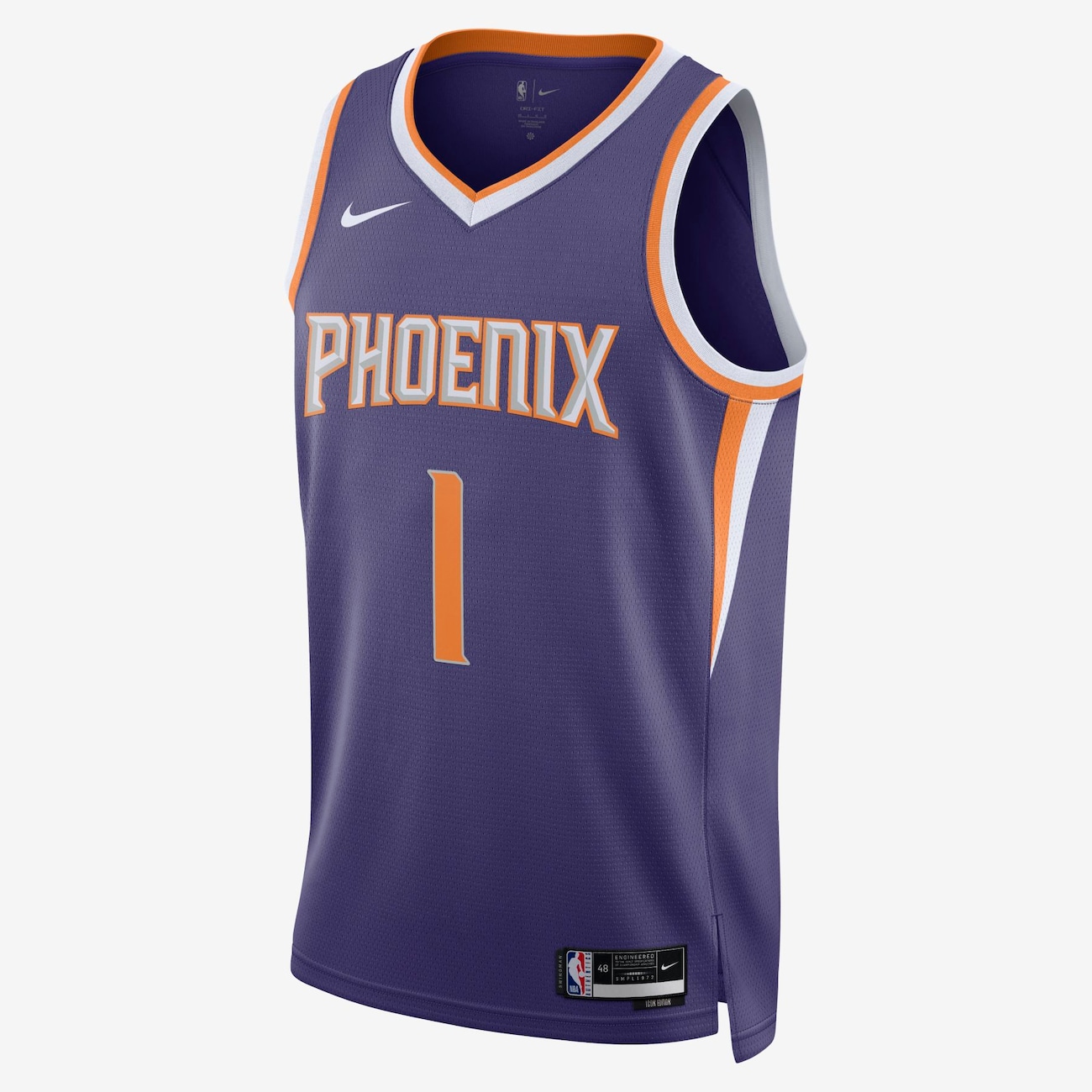 Phoenix Suns Icon Edition 2022/23 Nike Dri-FIT NBA Swingman-trøje til mænd - lilla