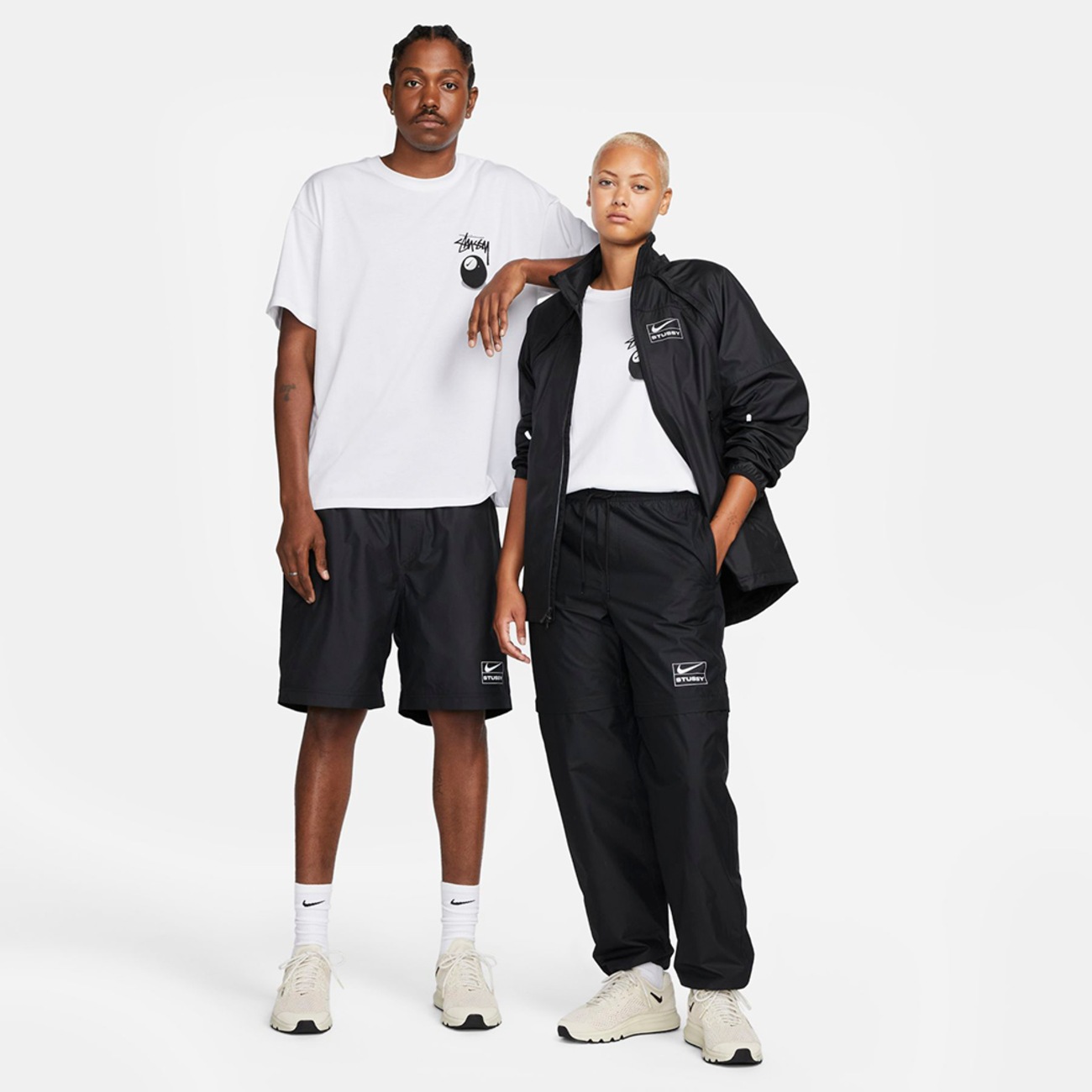 STUSSY / セットアップ/L/ポリエステル/BLK/無地 M NRG FL SS 8 BALL TEE STUSSY - Nike