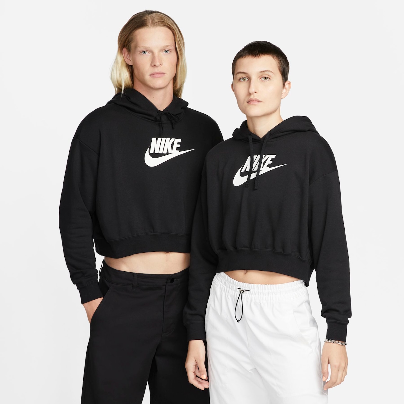 Blusão Nike Sportswear Club Fleece Crop Feminino