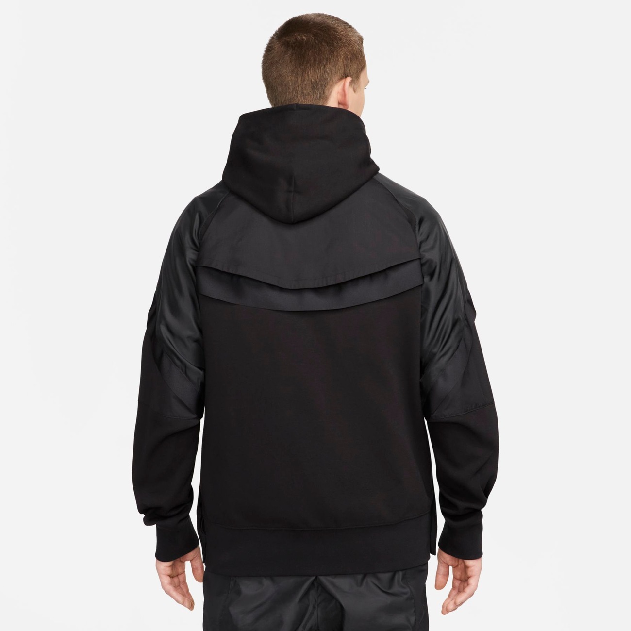 0*8様 NIKE x sacai Hooded Jacket Black L Nike x sacai - Nike