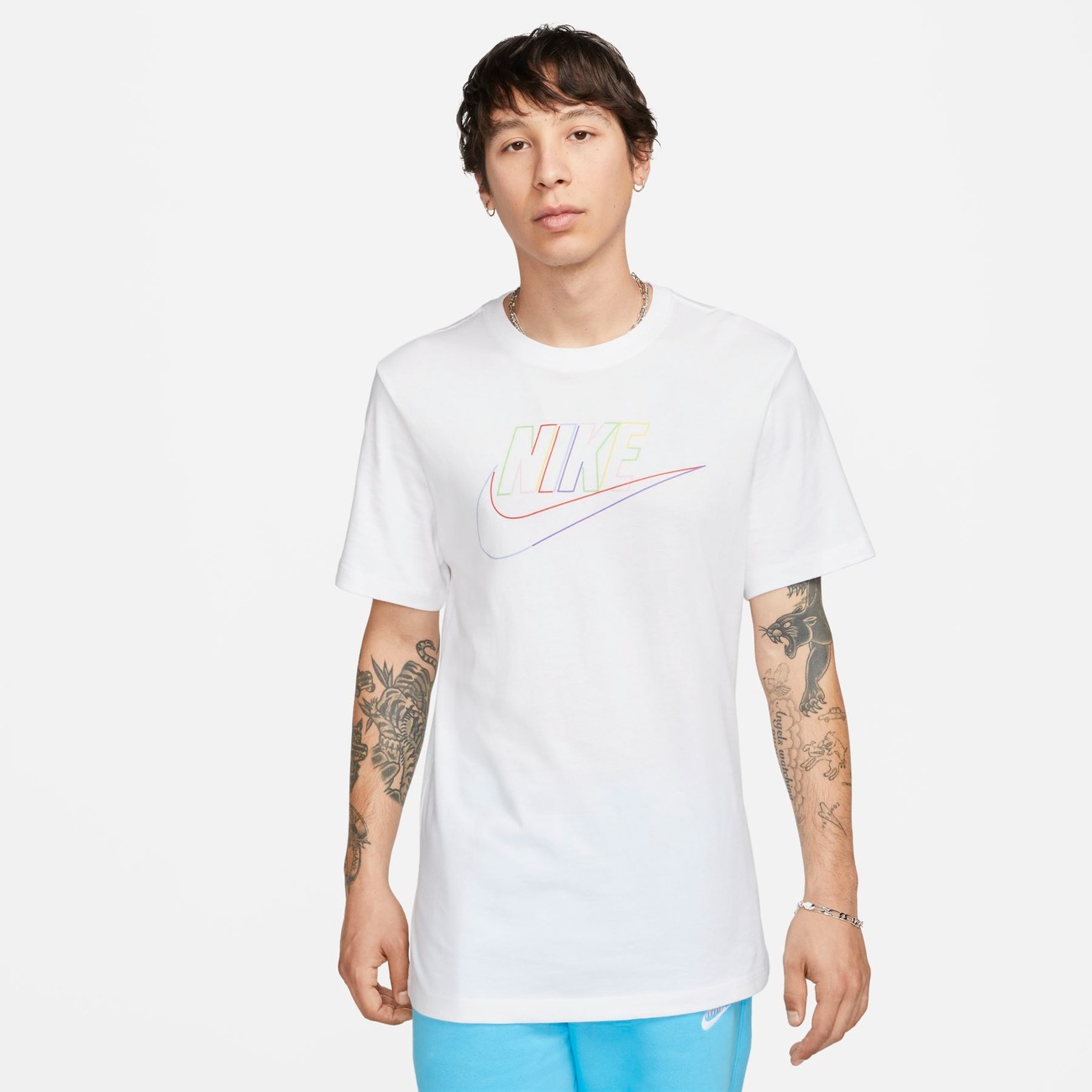 Camiseta Nike Pro Dri-Fit DD1990-100 Branco Masculino, Desempenho e Estilo, Passo a Passo Calçados