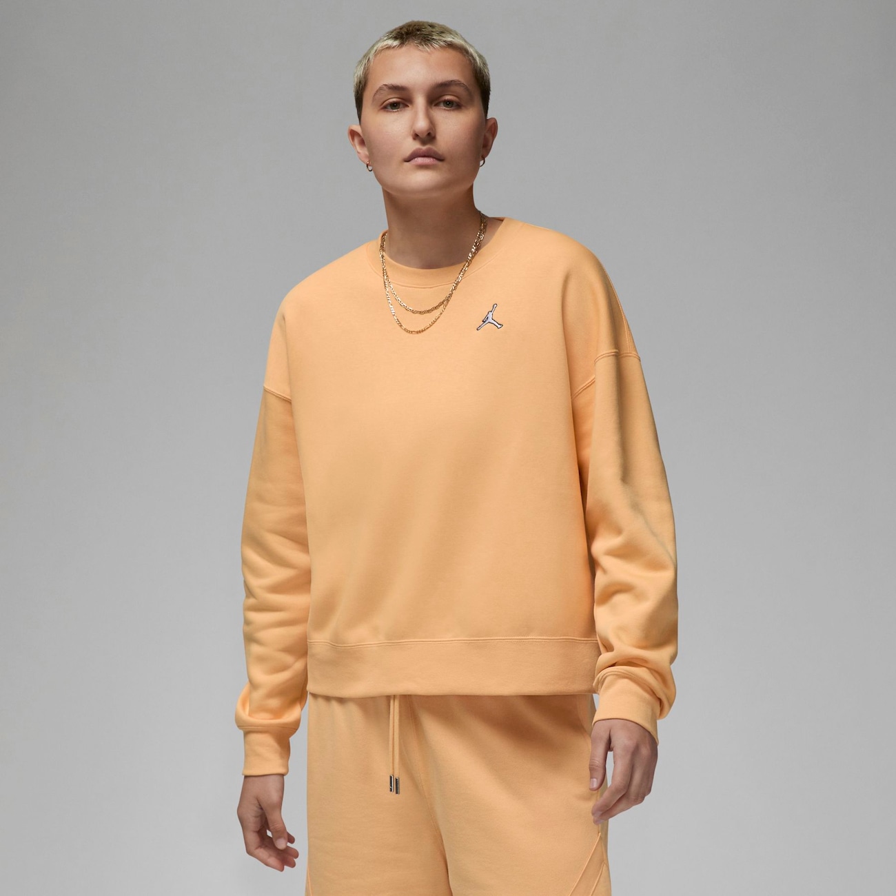 Nike Blusão Jordan Brooklyn Fleece Crew Feminino