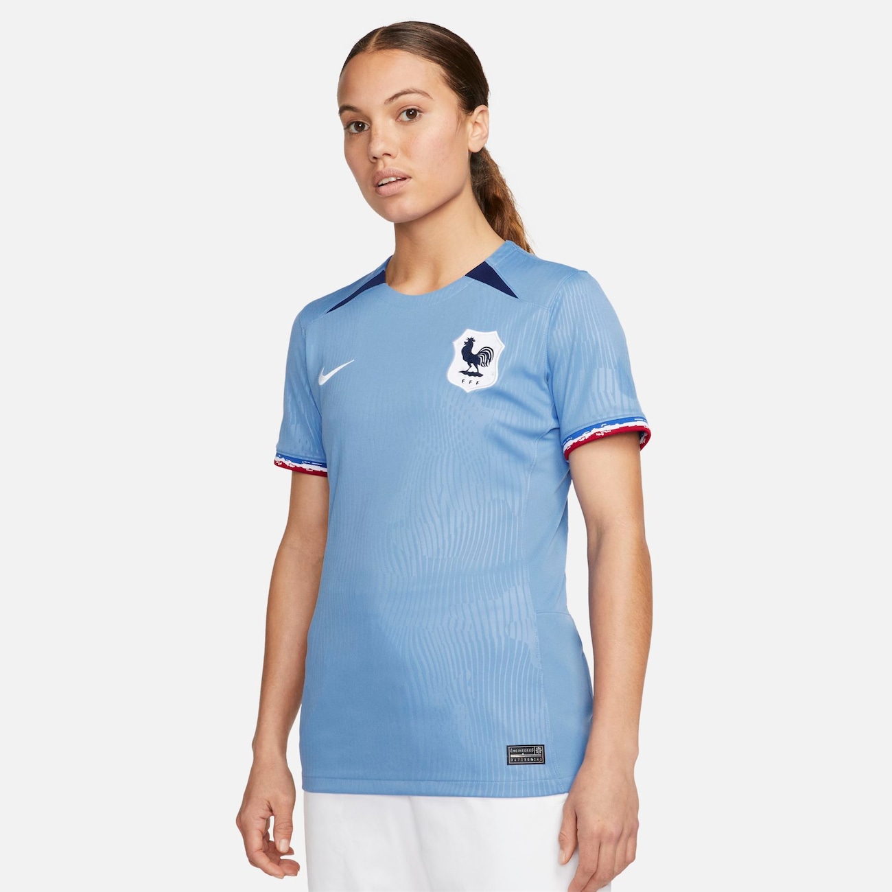 Primera equipación Stadium FFF 2023 Camiseta de fútbol Nike Dri-FIT - Mujer - Azul