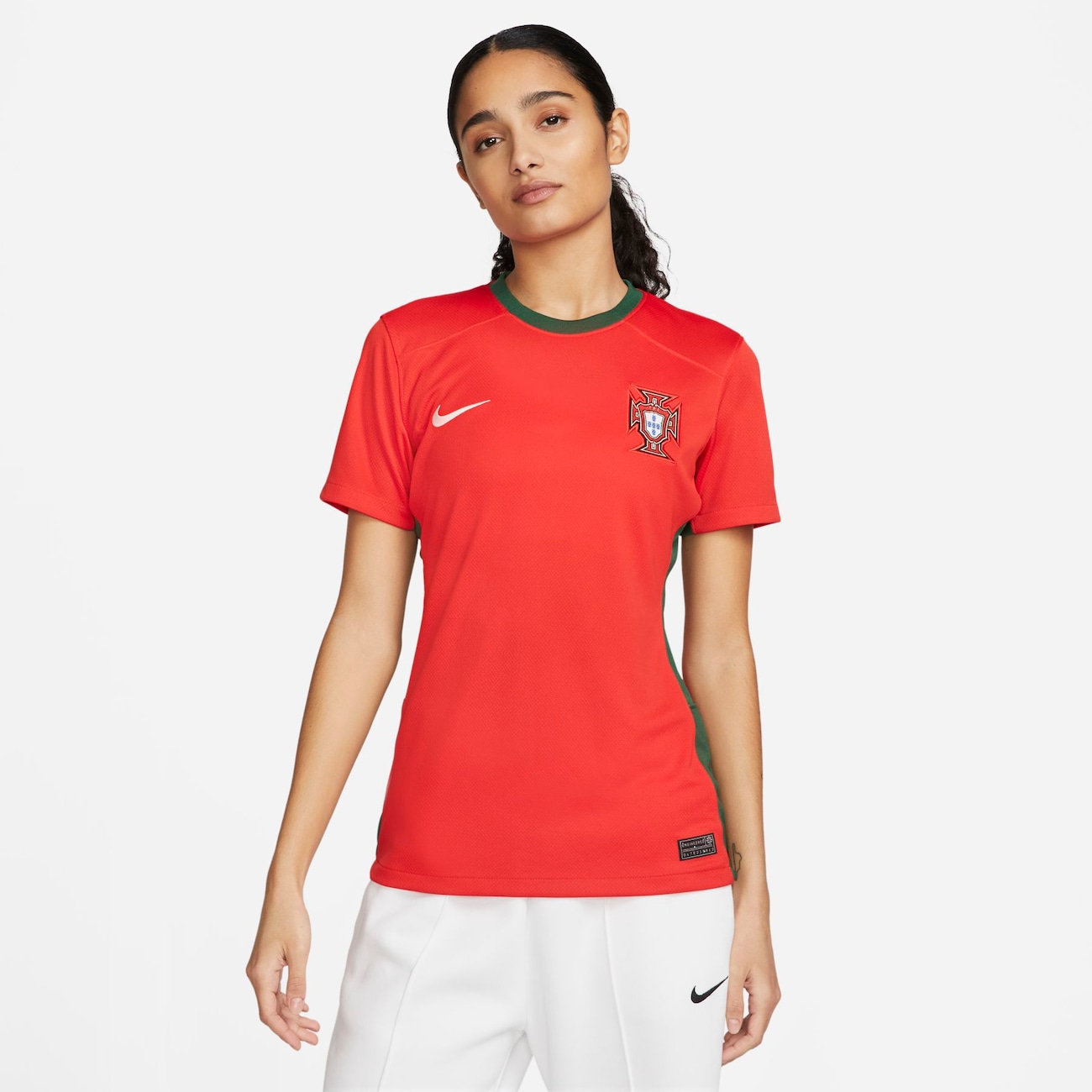 Portugal 2023 Stadium Home Nike Dri-FIT-fodboldtrøje til kvinder - rød