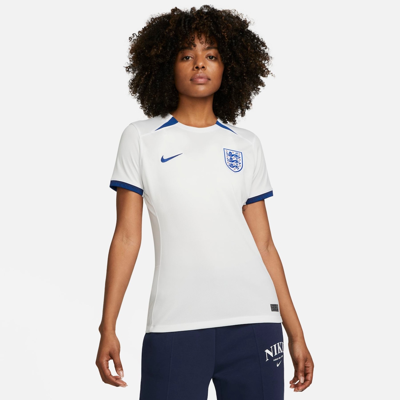 England 2023 Lionesses Stadium Home Nike Dri-FIT-fodboldtrøje til kvinder - hvid