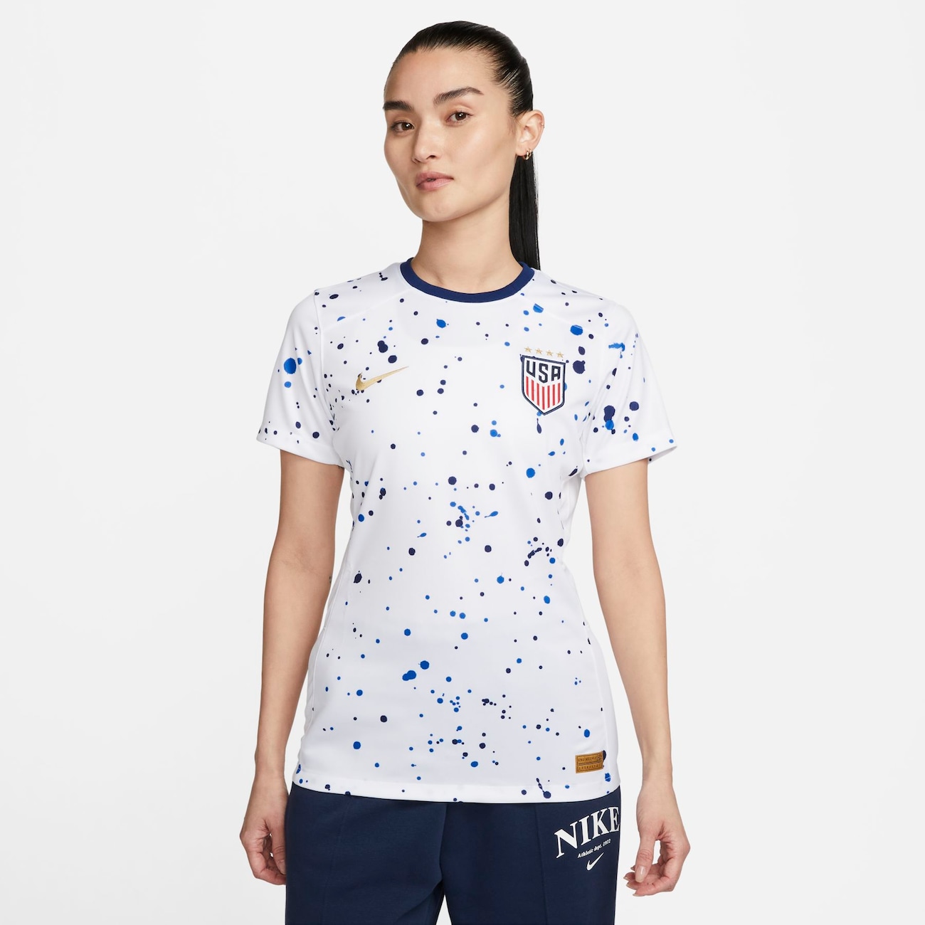 Camiseta Nike Estados Unidos I 2023/24 Torcedora Pro Feminina