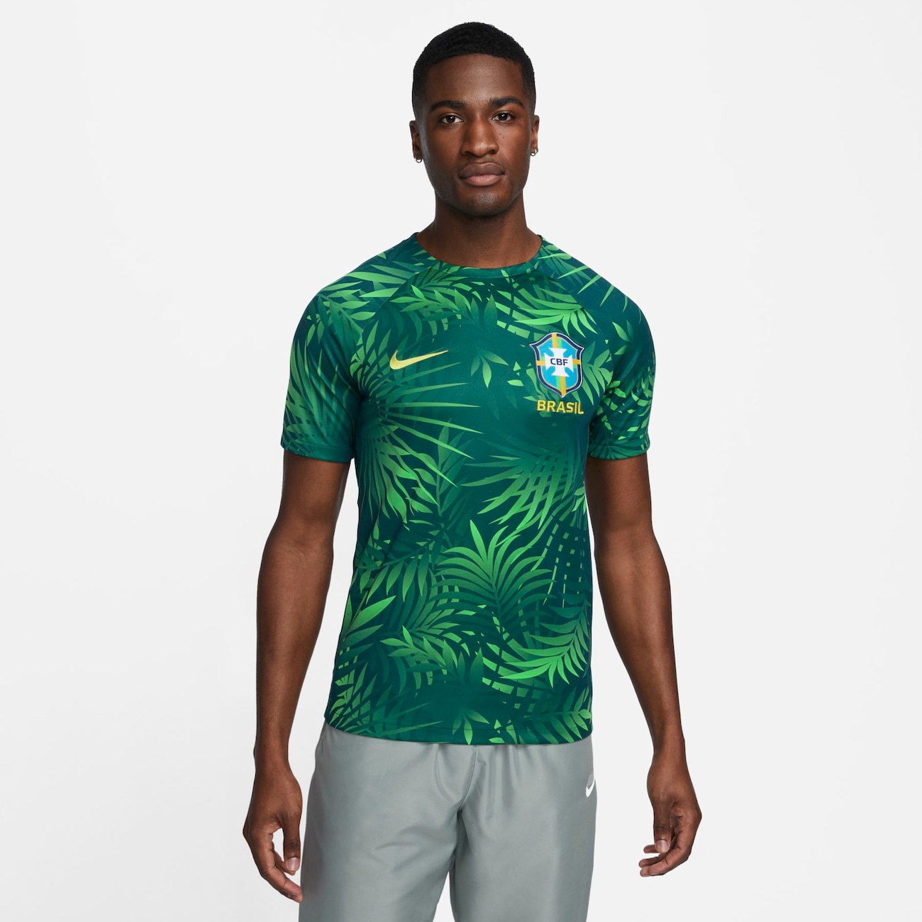 Camiseta Nike Brasil Pré-Jogo Masculina - Nike