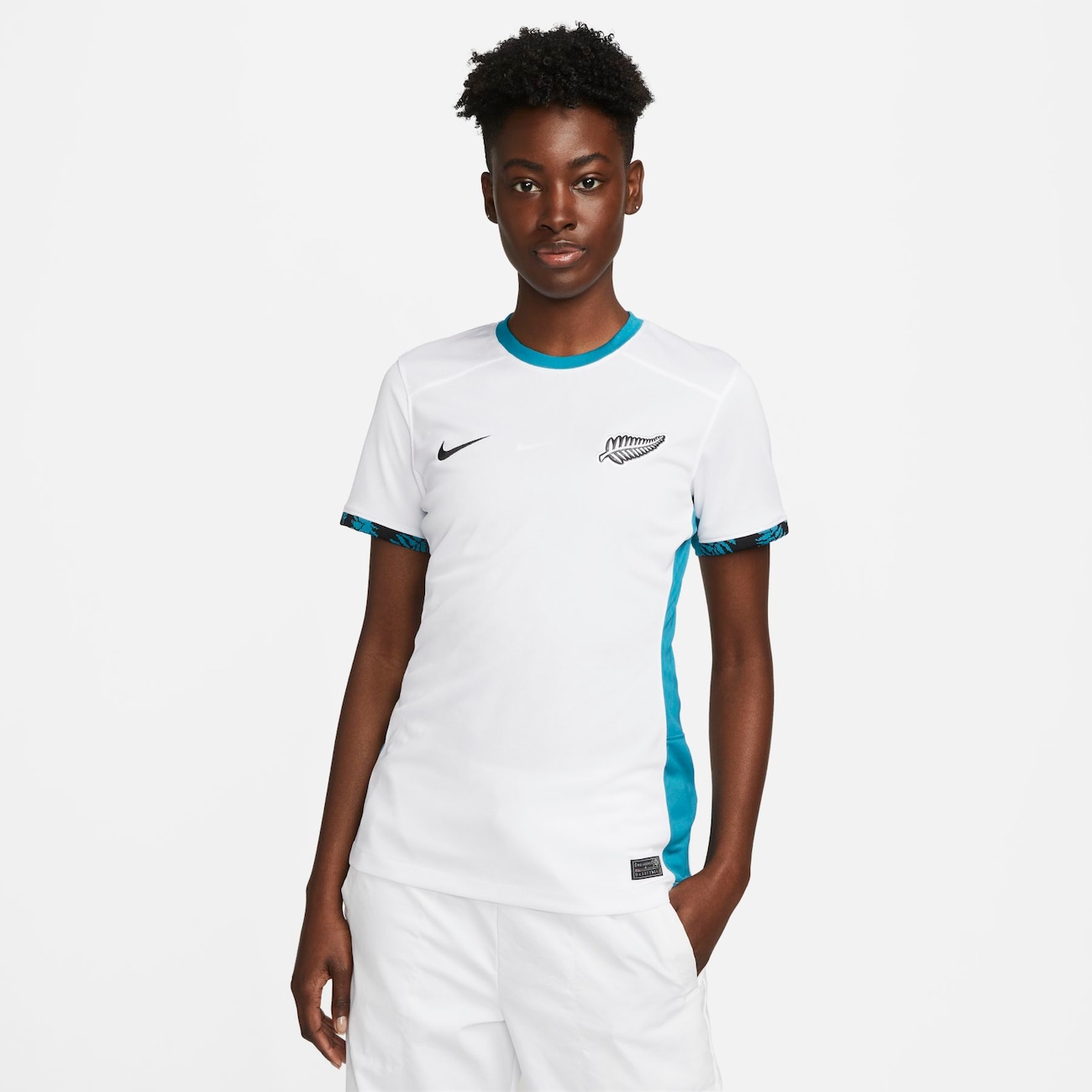 Segunda equipación Stadium Nueva Zelanda 2023 Camiseta de fútbol Nike Dri-FIT - Mujer - Blanco