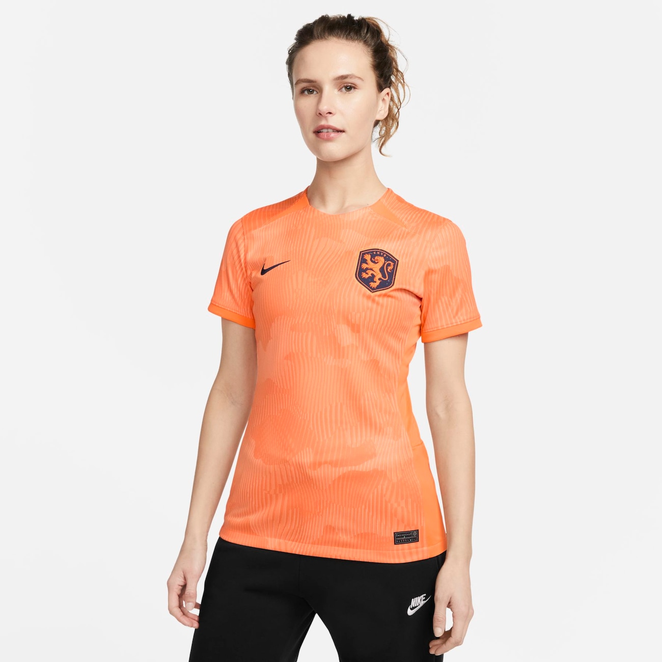 Primera equipación Stadium Países Bajos 2023 Camiseta de fútbol Nike Dri-FIT - Mujer - Naranja