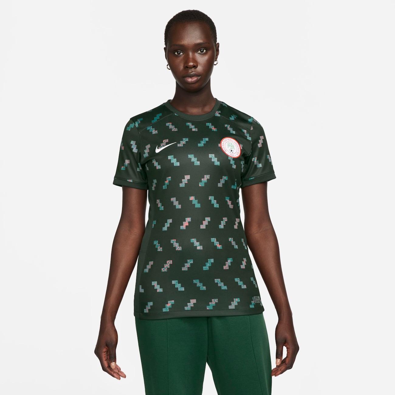 Nigeria 2023 Stadium Uit Nike Dri-FIT voetbalshirt voor dames - Groen