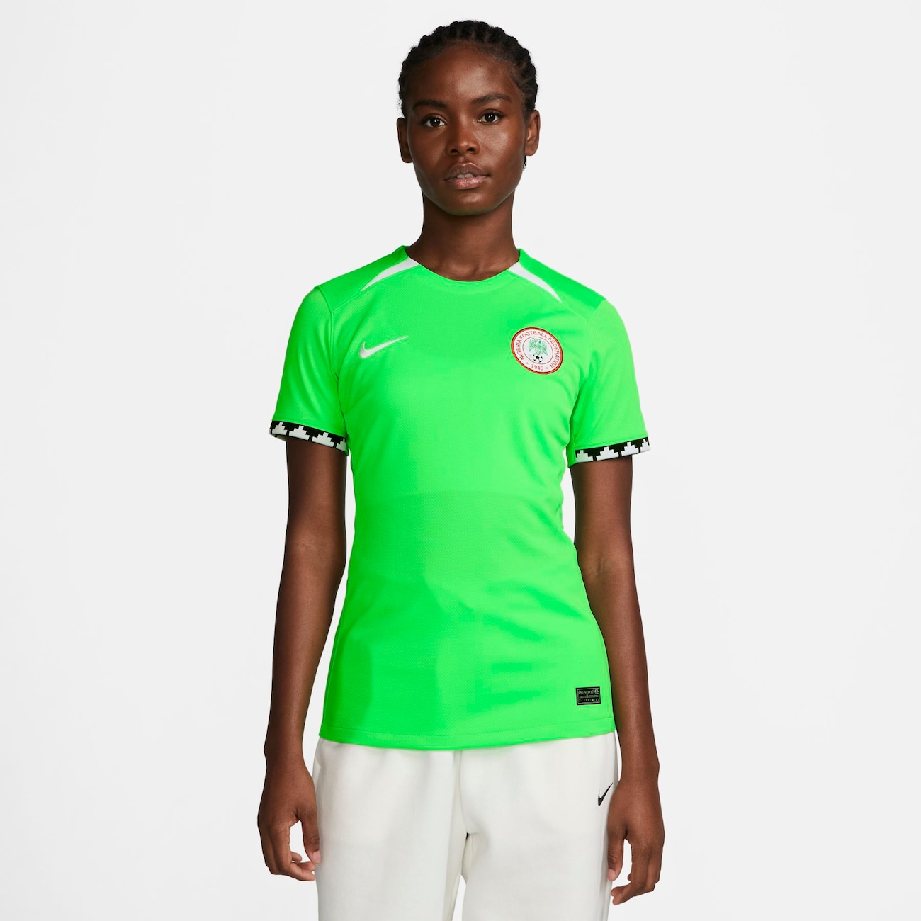 Nigeria 2023 Stadium Thuis Nike Dri-FIT voetbalshirt voor dames - Groen