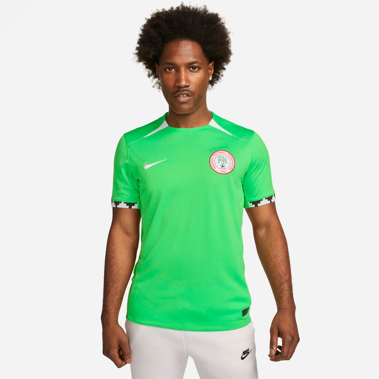 Nigeria 2023 Stadium Thuis Nike Dri-FIT voetbalshirt voor heren - Groen