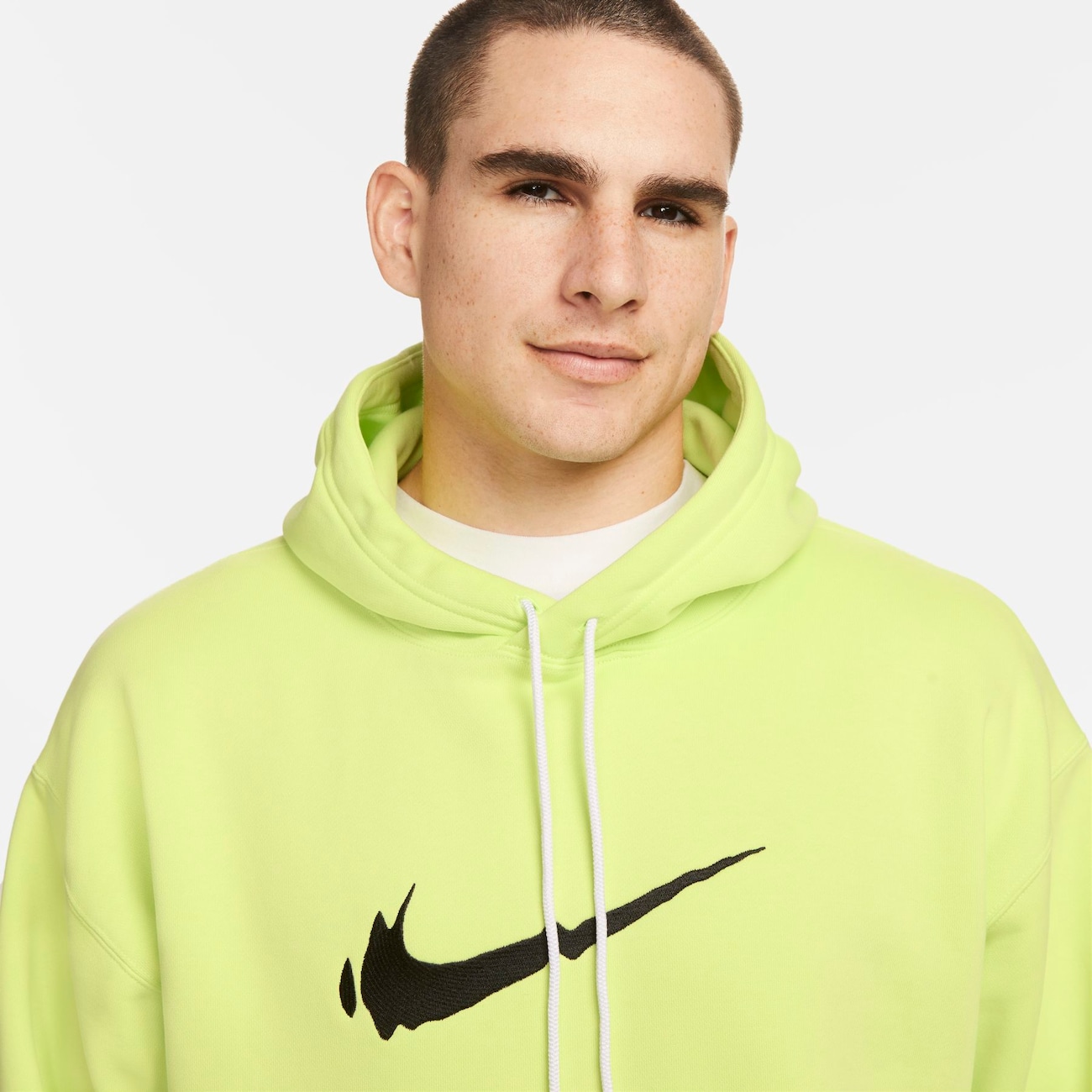 MOLETOM NIKE MINI SWOOSH CINZA (flanelado) - TA TRAJADO