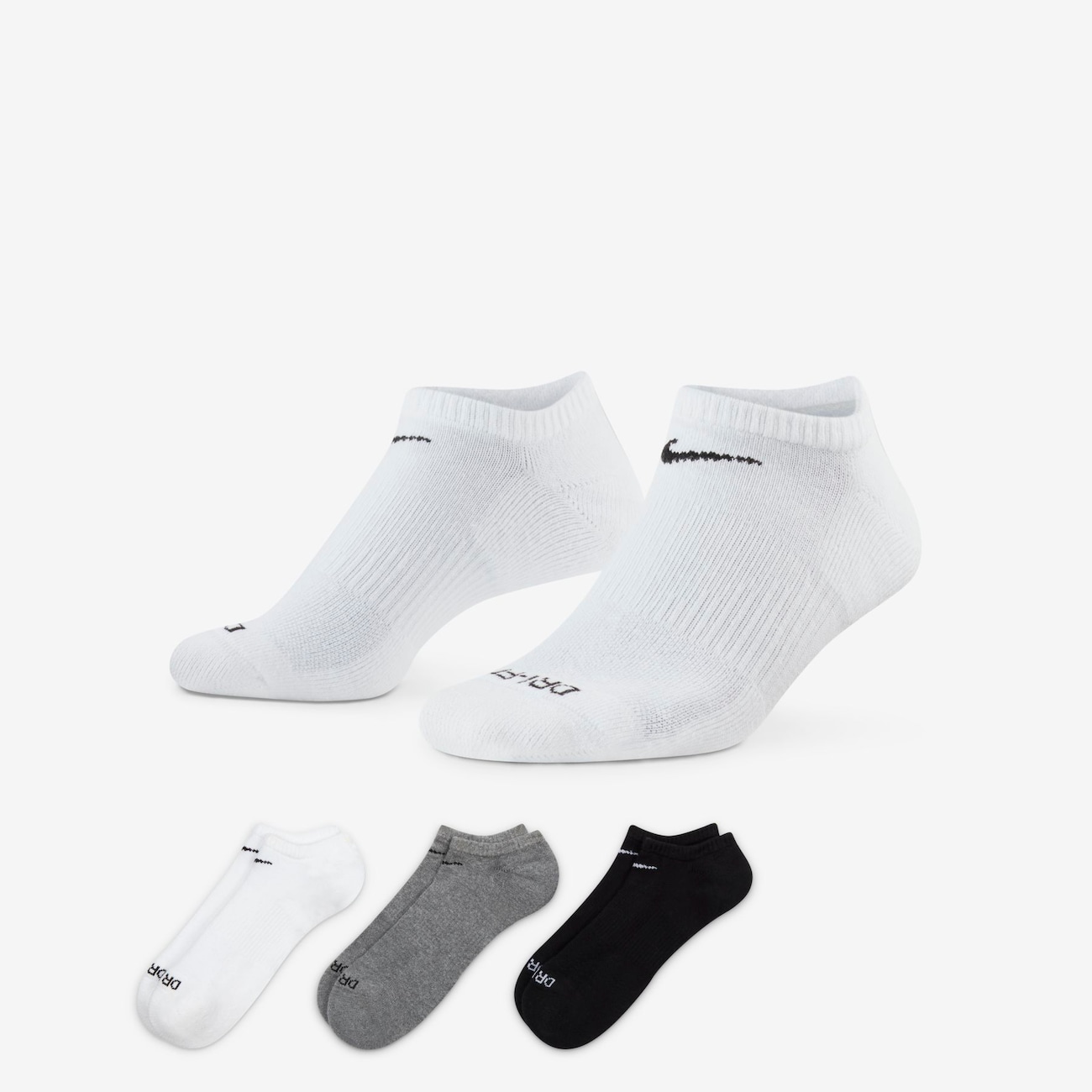 Meia Nike Everyday Plus Cushioned (3 Pares) Unissex