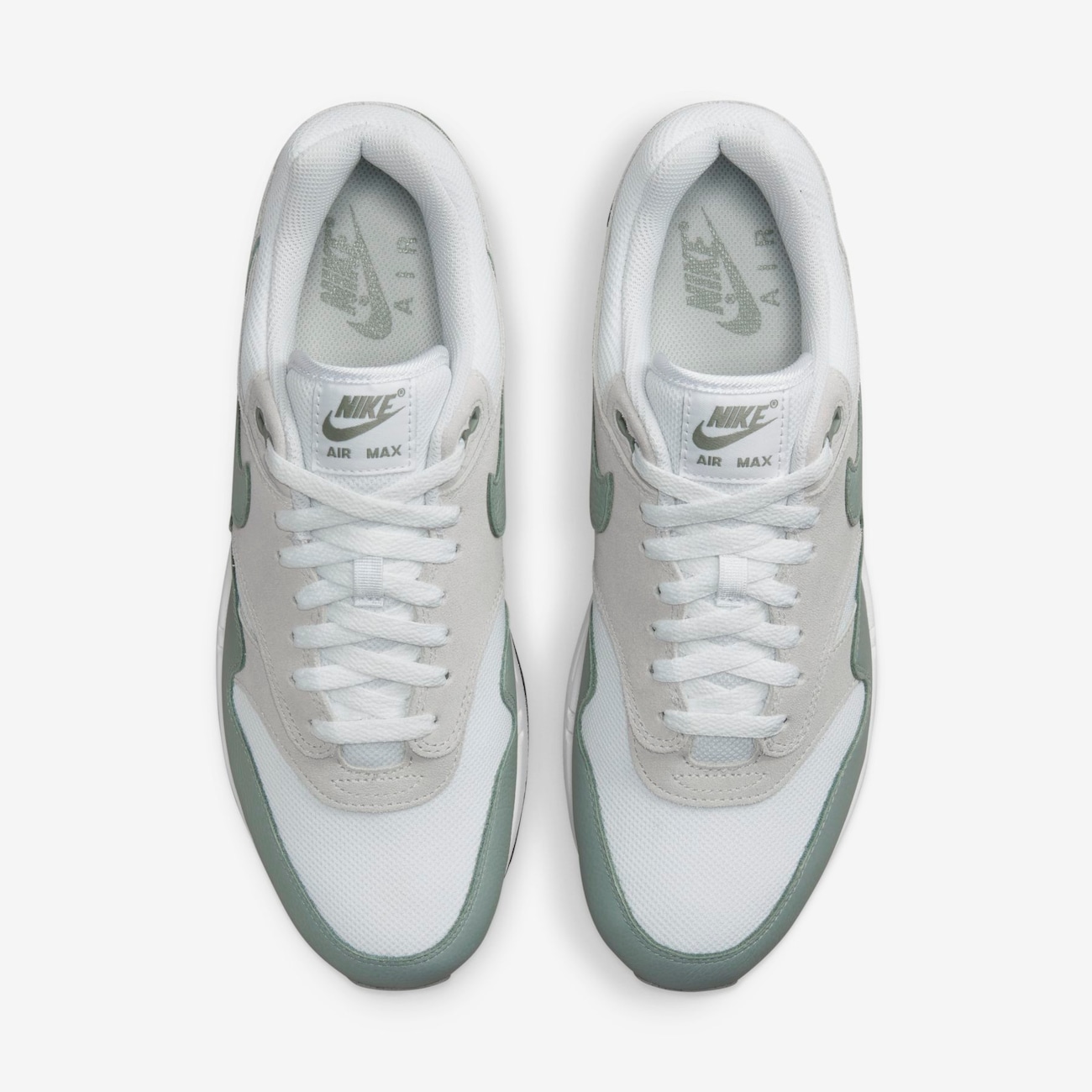 Nike air max 1 white sales grey black