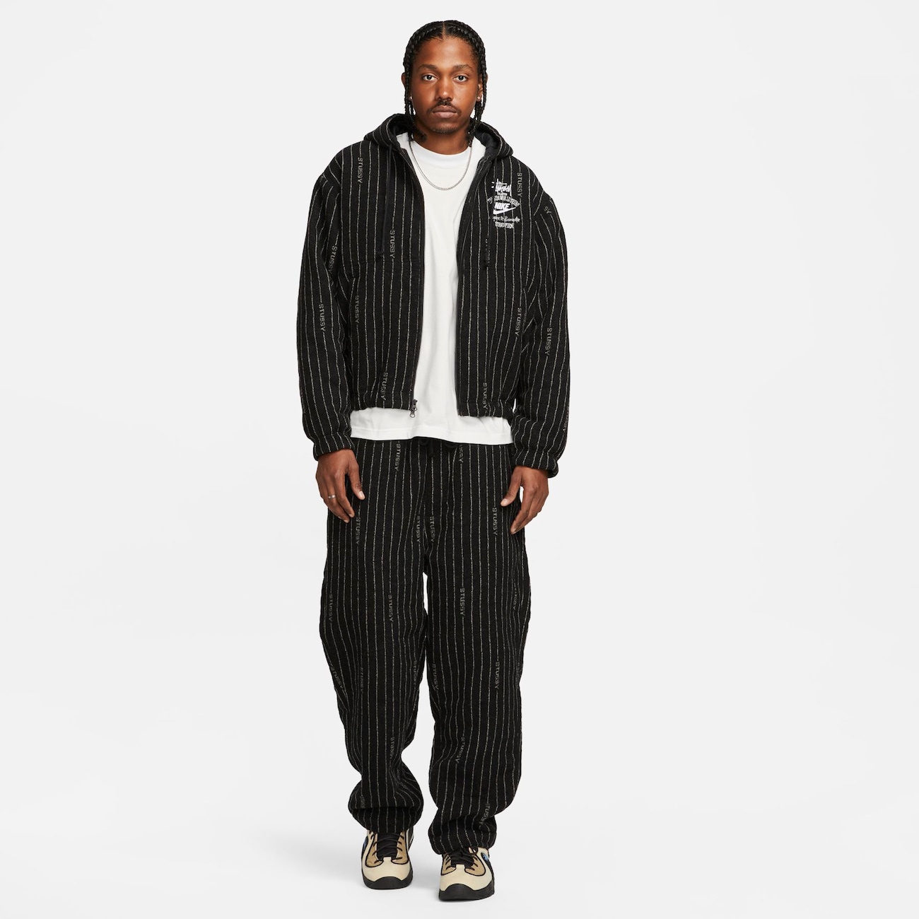 Nike x Stüssy Striped Wool Jacket - Nike Nike x Stüssy Striped Wool Jacket - Nike