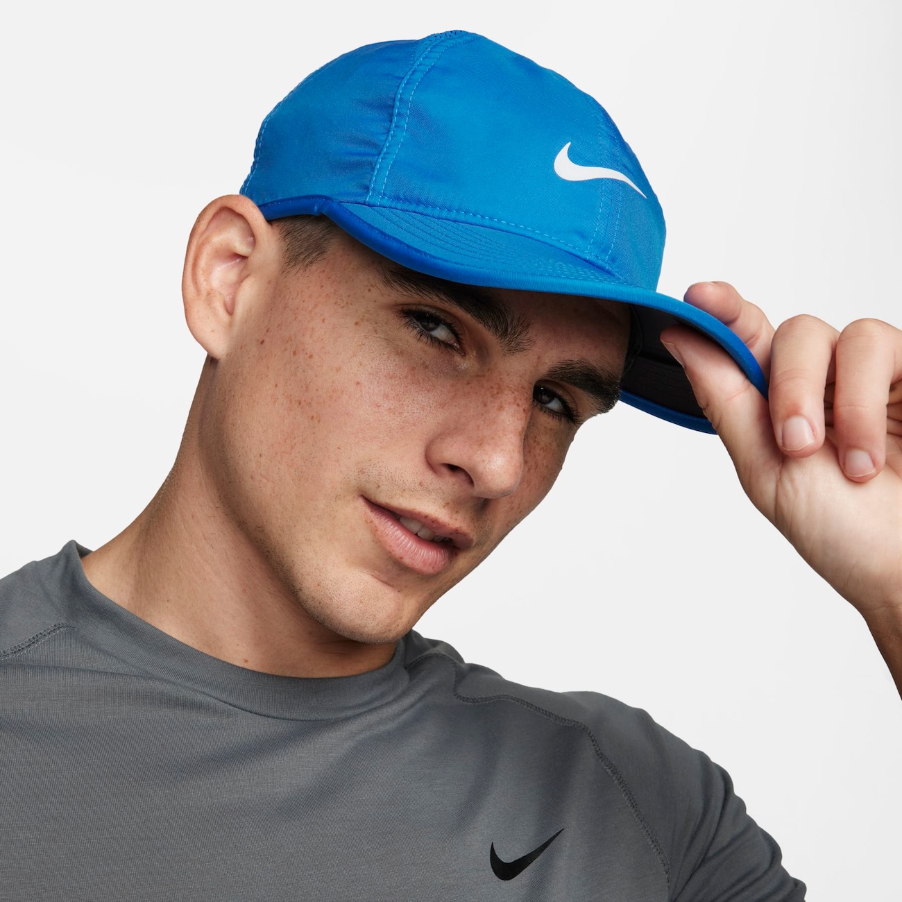 Nike Dri-FIT Club-Featherlight-kasket uden struktur - blå