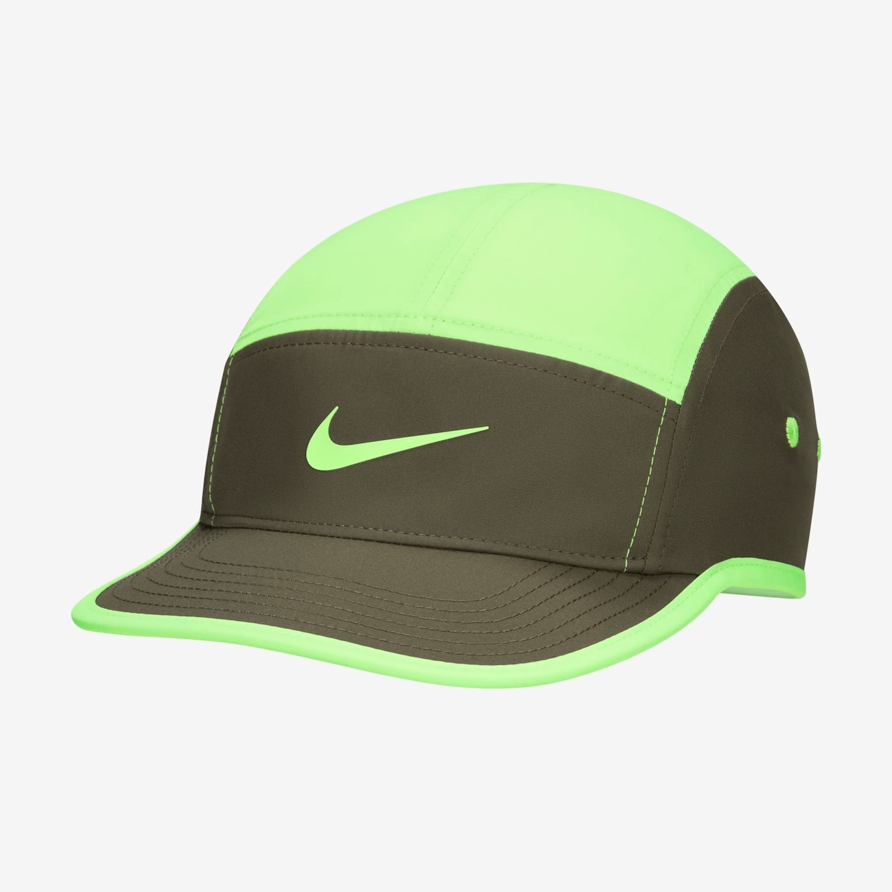 Nike Dri-FIT Fly Gorra sin estructura con logotipo Swoosh - Verde