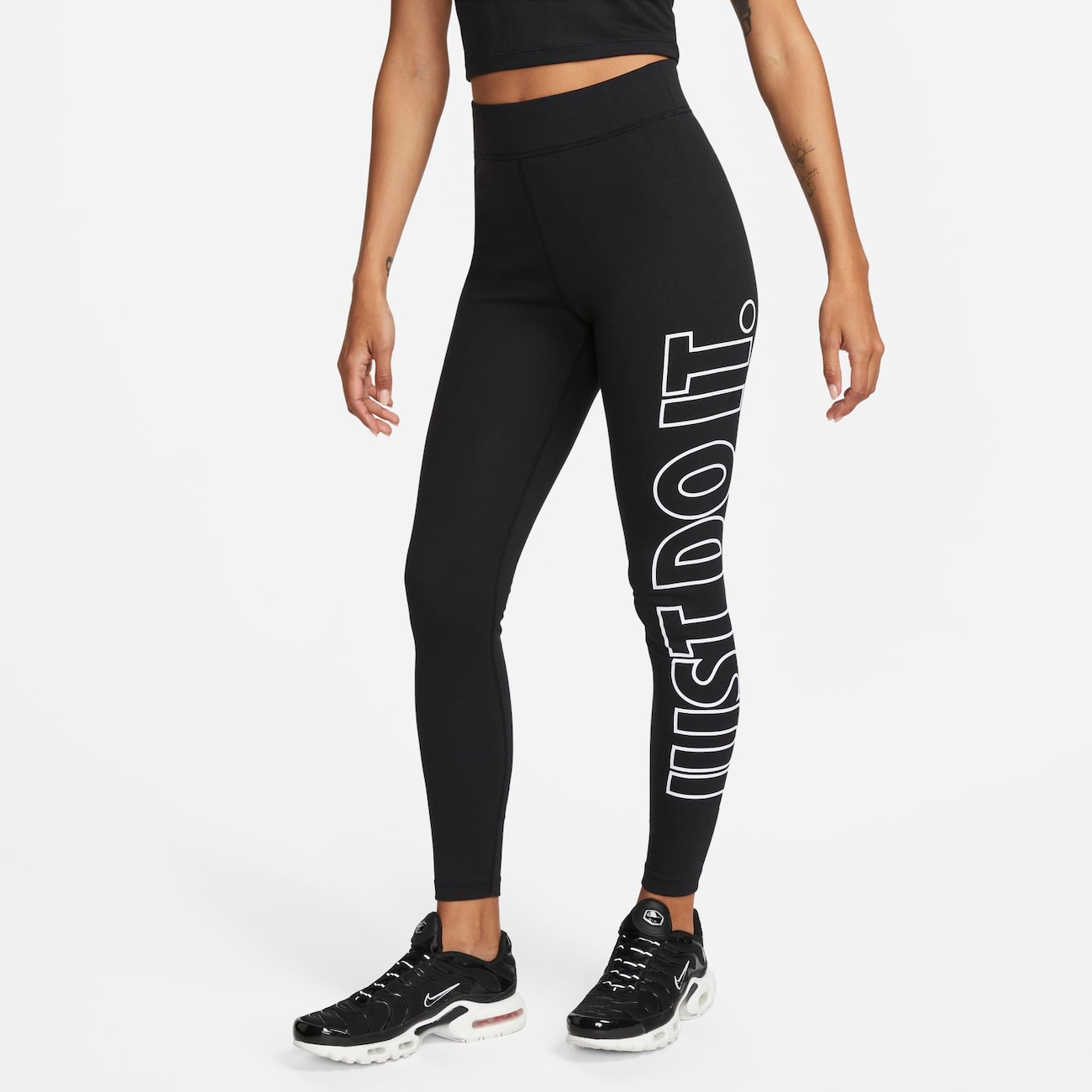 Nike Sportswear Classics Leggings de talle alto con estampado - Mujer - Negro