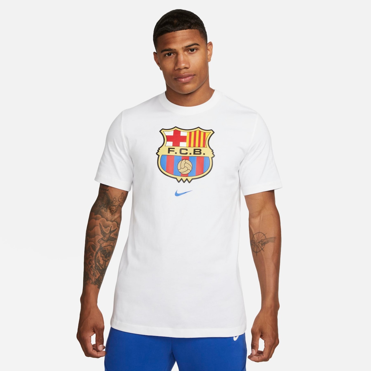 Camiseta Nike Barcelona Crest Masculina