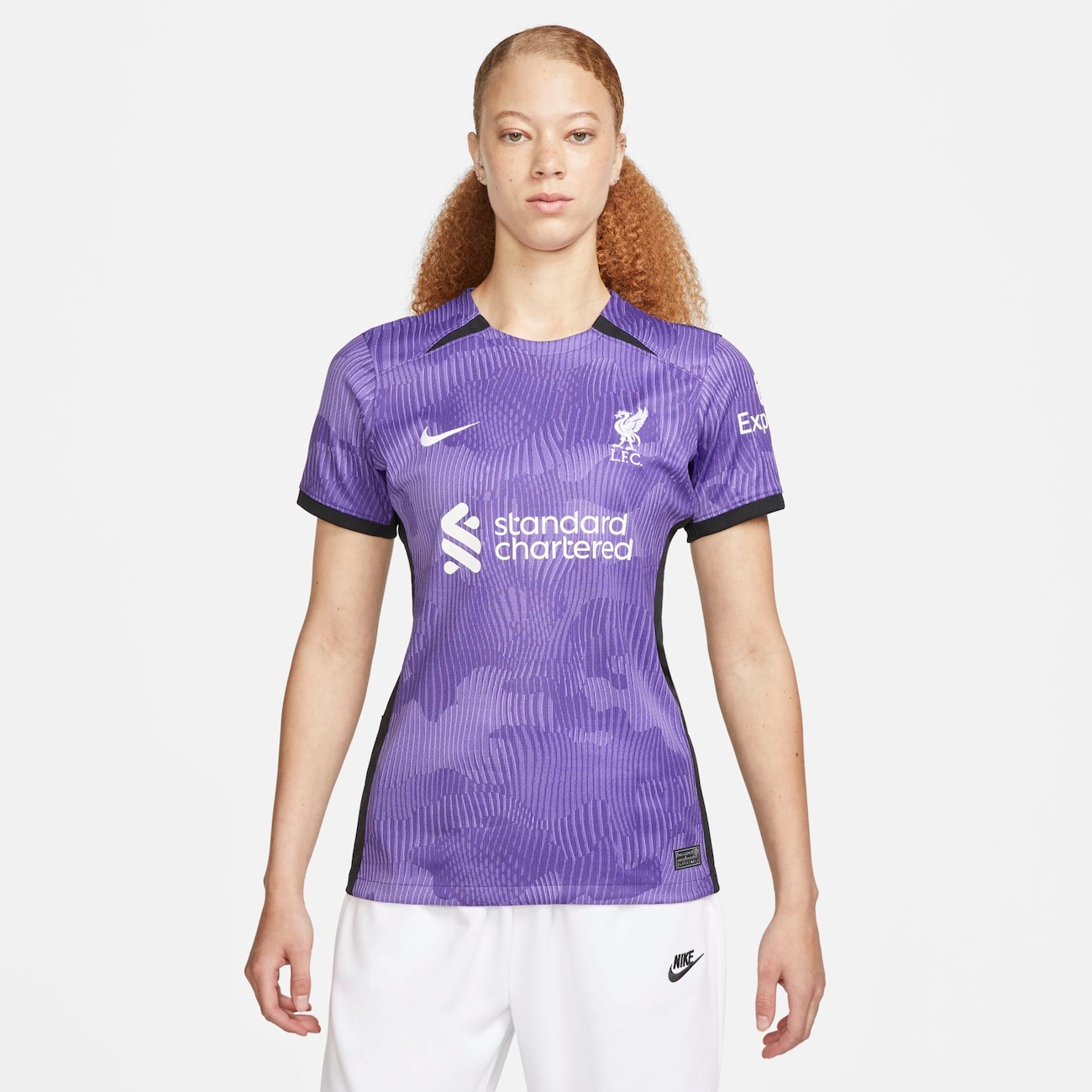 Liverpool FC 2023/24 Stadium Derde Nike Dri-FIT voetbalshirt voor dames - Paars