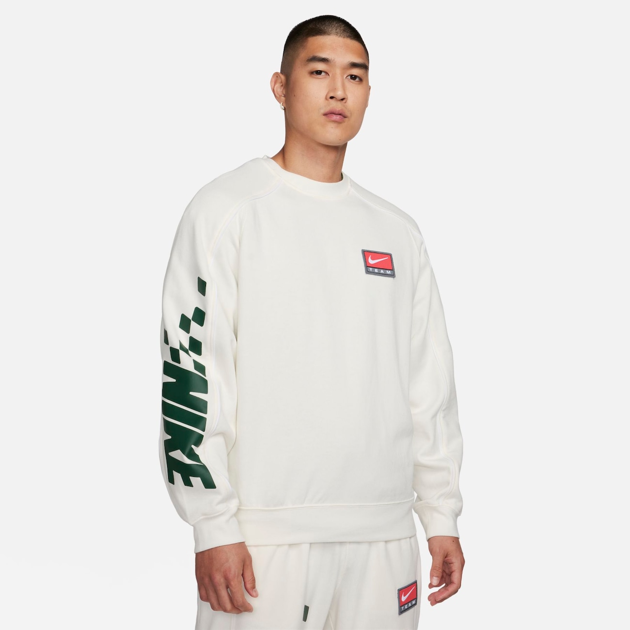 Blusão Nike Sportswear Fleece Crew Masculino