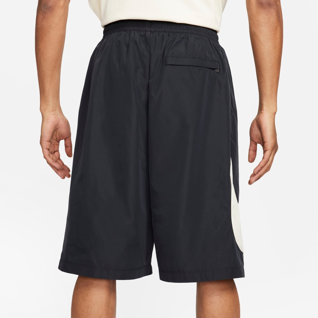 Nike large best sale swoosh shorts