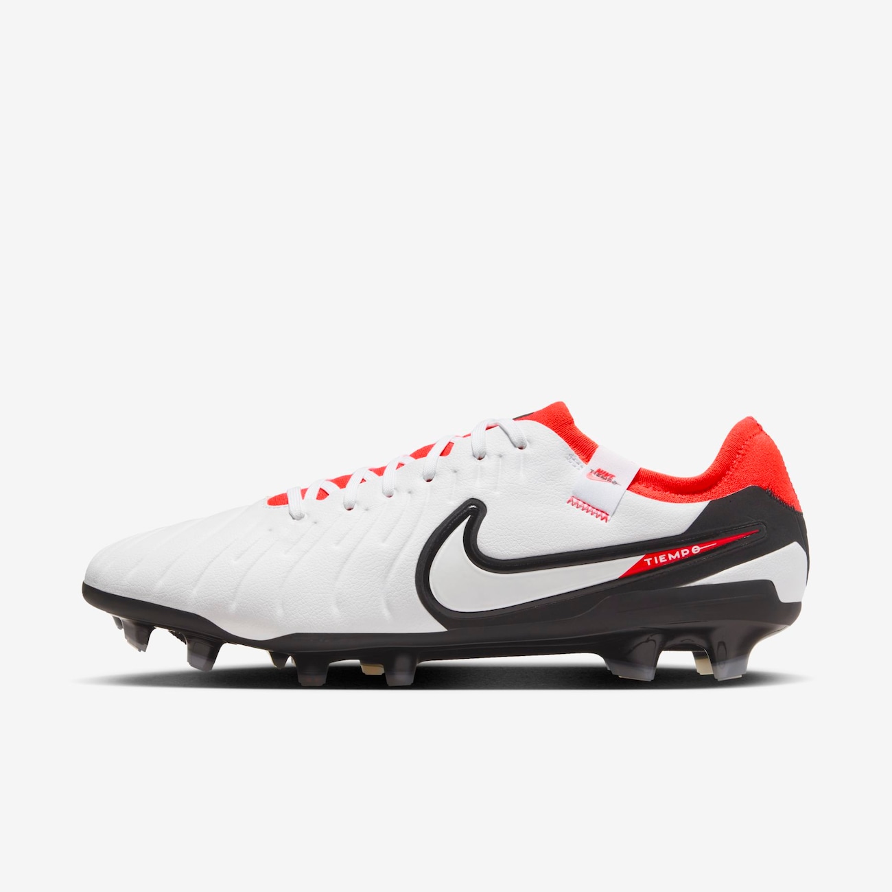 Nike Tiempo Legend 10 Pro-fodboldstøvler (low-top) til græs - hvid