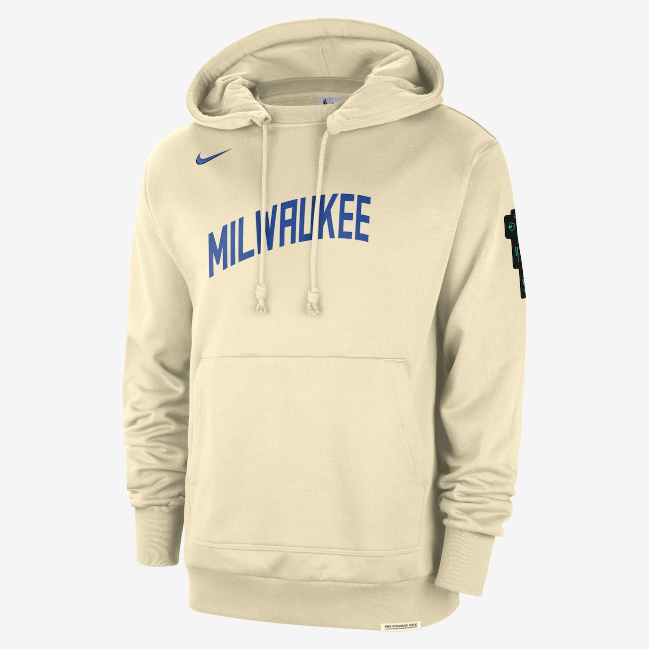 Milwaukee Bucks Standard Issue 2023/24 City Edition Nike NBA Courtside hoodie voor heren - Bruin
