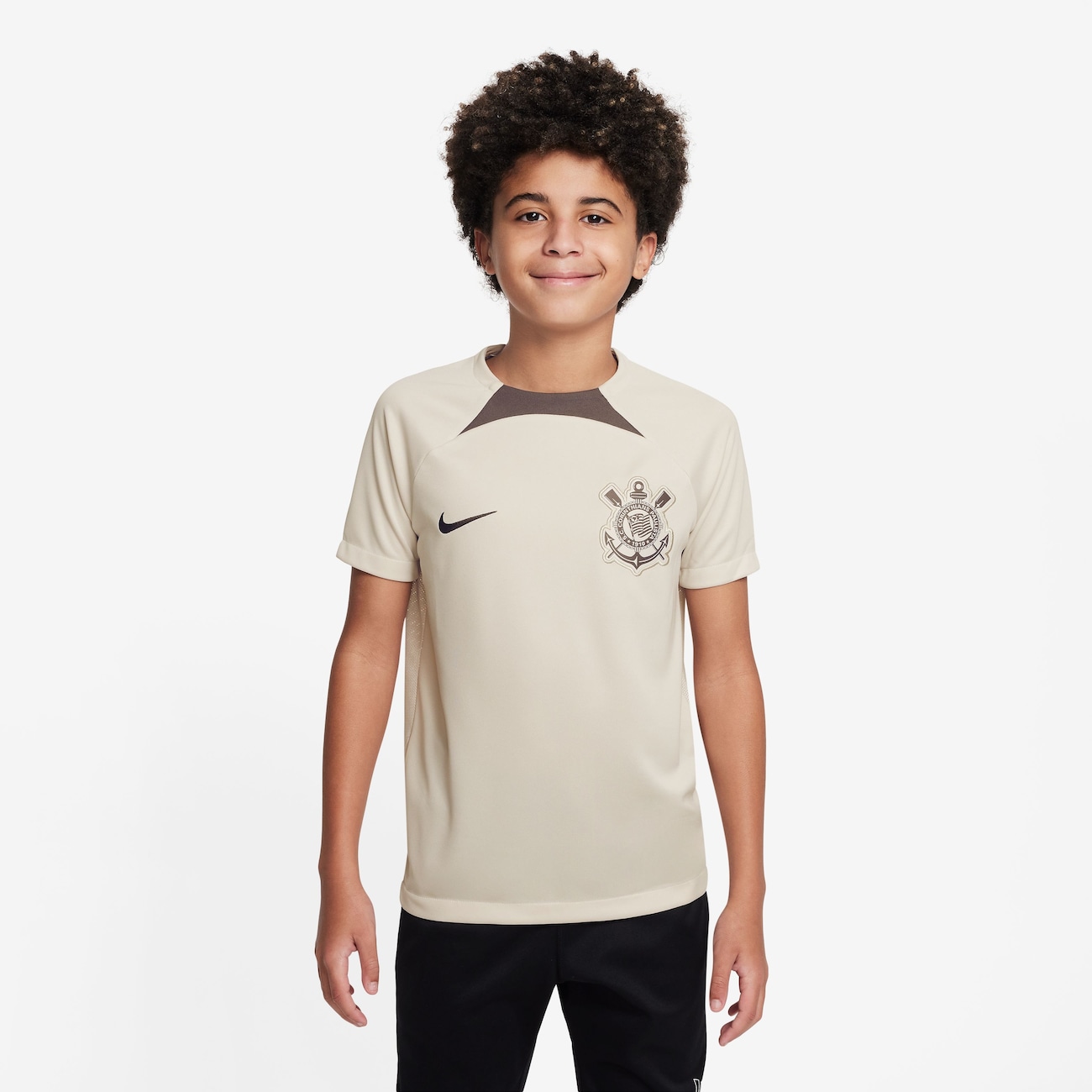Camiseta Nike Corinthians Treino 2024 Academy Pro Infantil