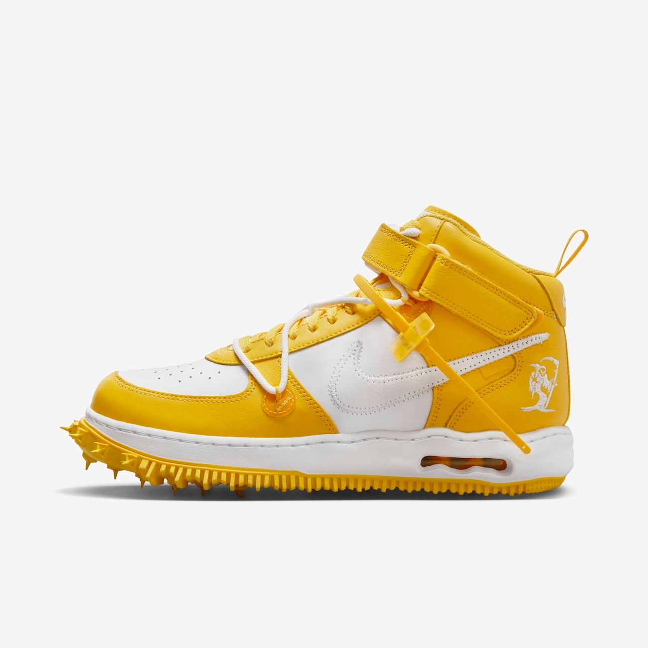 Tênis Off-White x Nike Air Force 1 Mid Varsity Maize