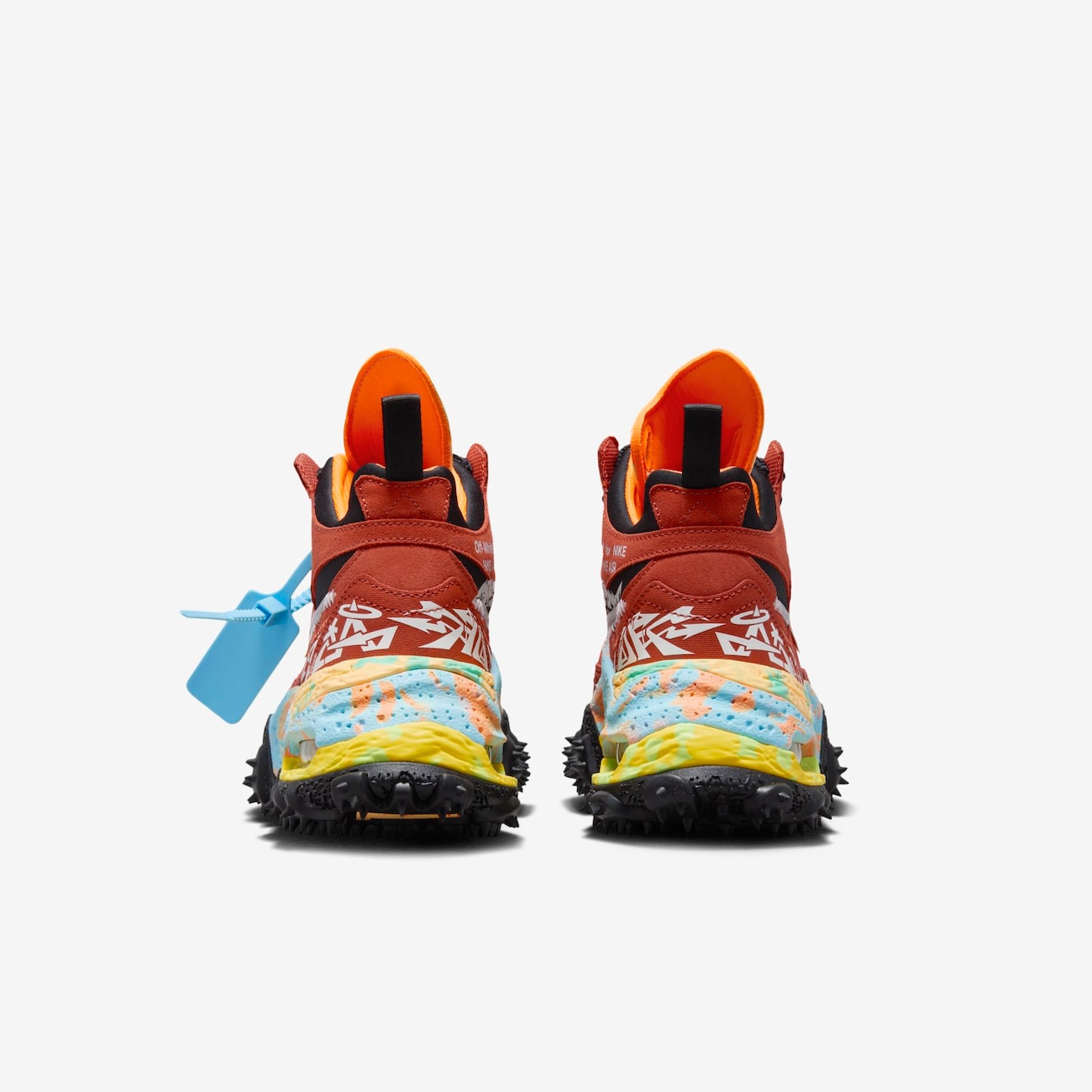 Nike foam sales off white orange