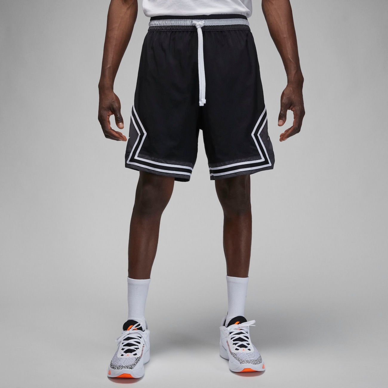 Nike Vævede Jordan Dri-FIT Sport-diamantshorts til mænd - sort