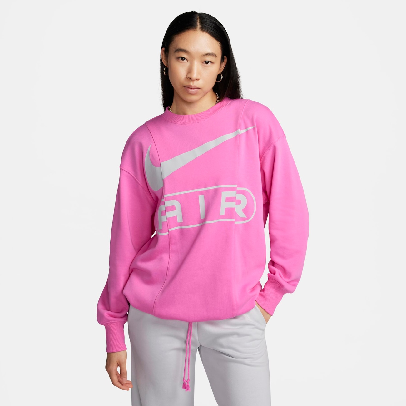 Blusão Nike Air Fleece Crew Feminino