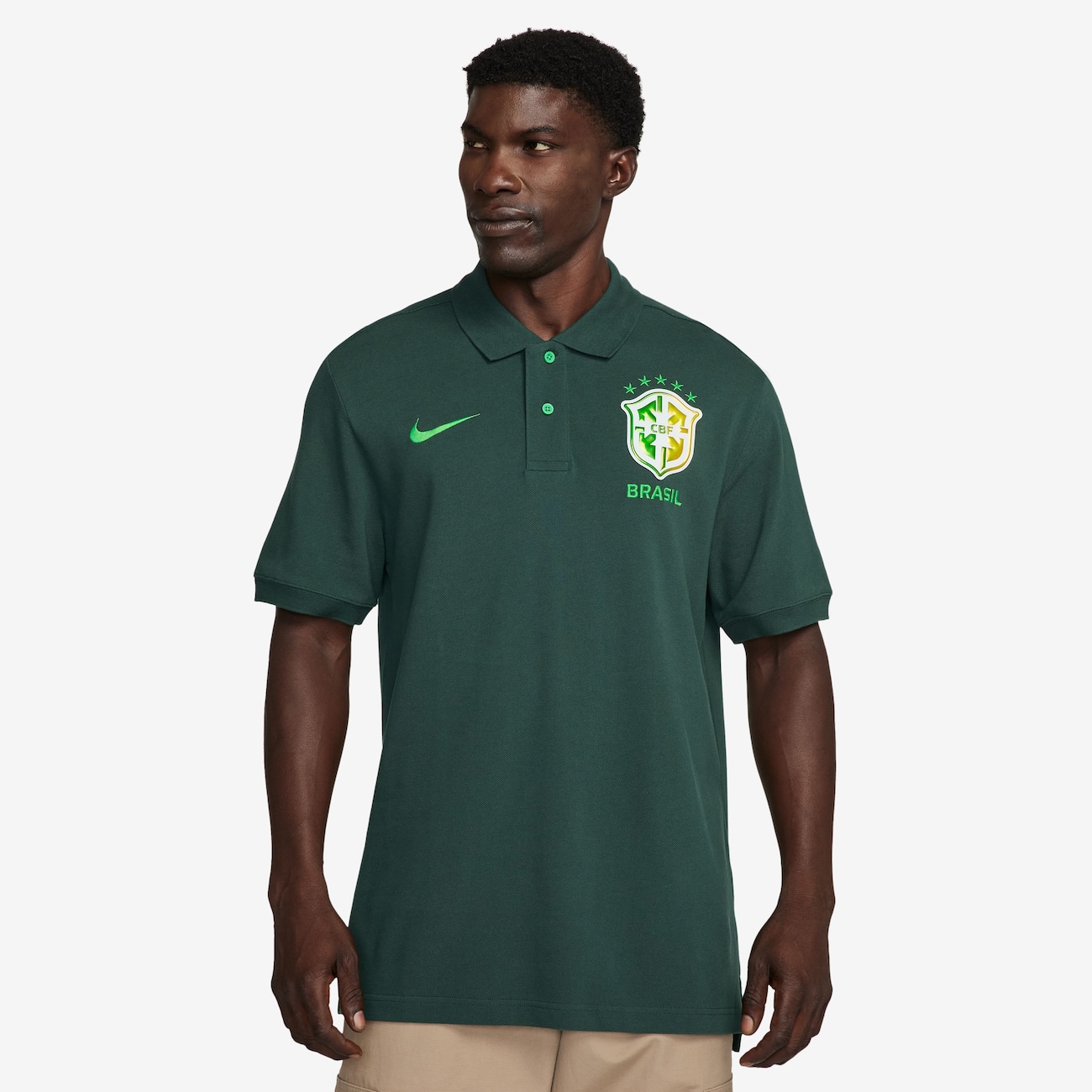 Camisa Polo Nike Sportswear Brasil Matchup Masculina