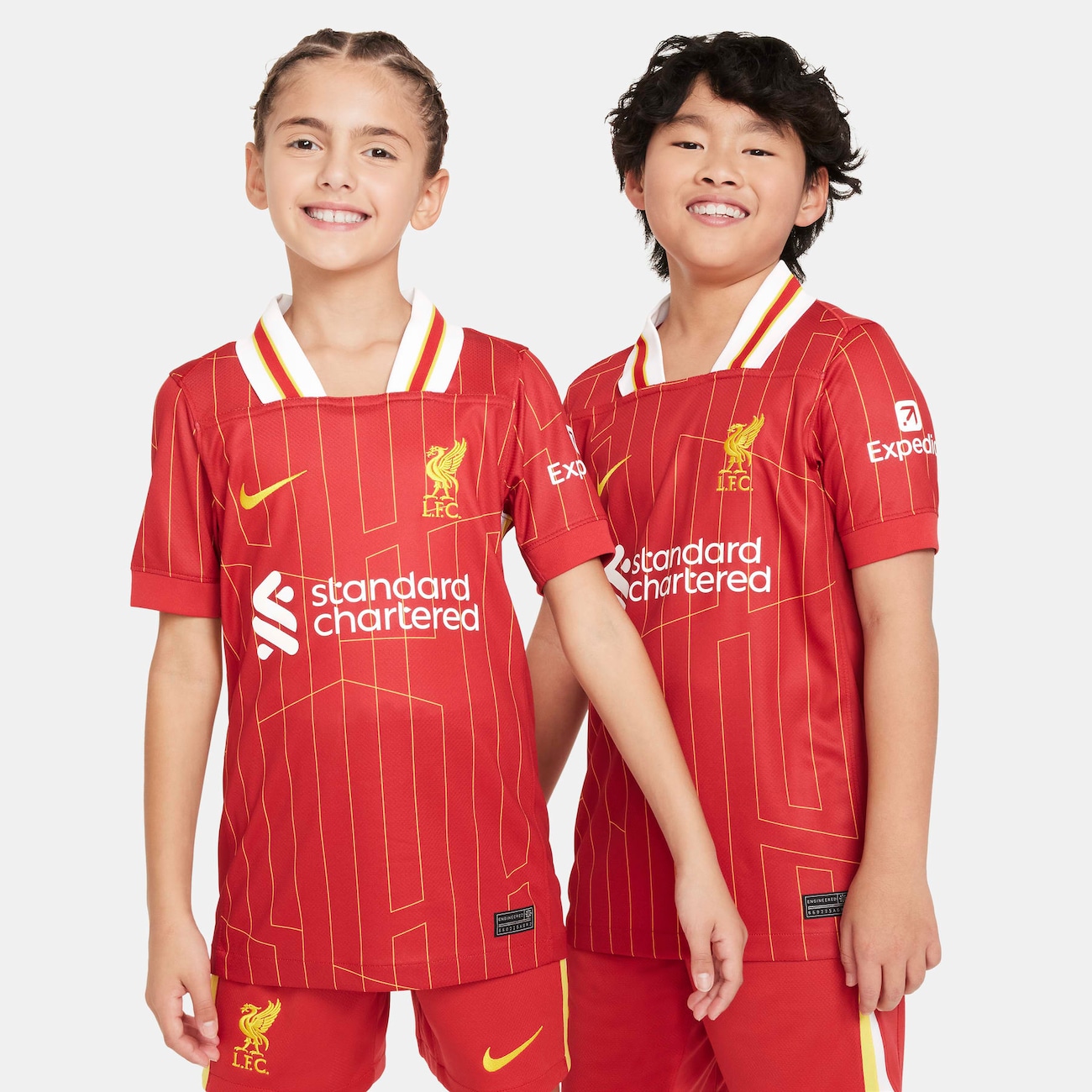 Camisa Nike Liverpool I 2024/25 Torcedor Pro Infantil