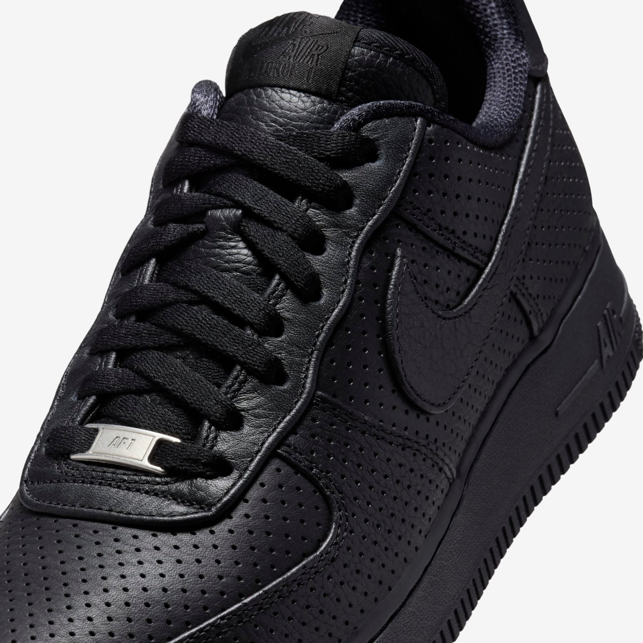 NIKE Air Force 1 24cm 黒 ブラック レザー Air Force 1 Low Perforated Leather - Nike