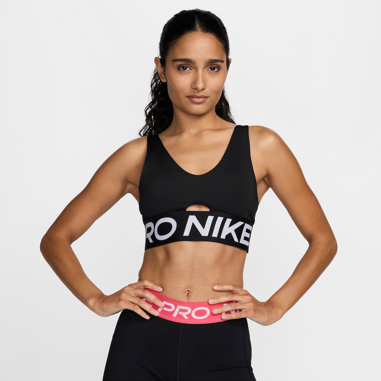 Top Nike Pro Indy Plunge Feminino