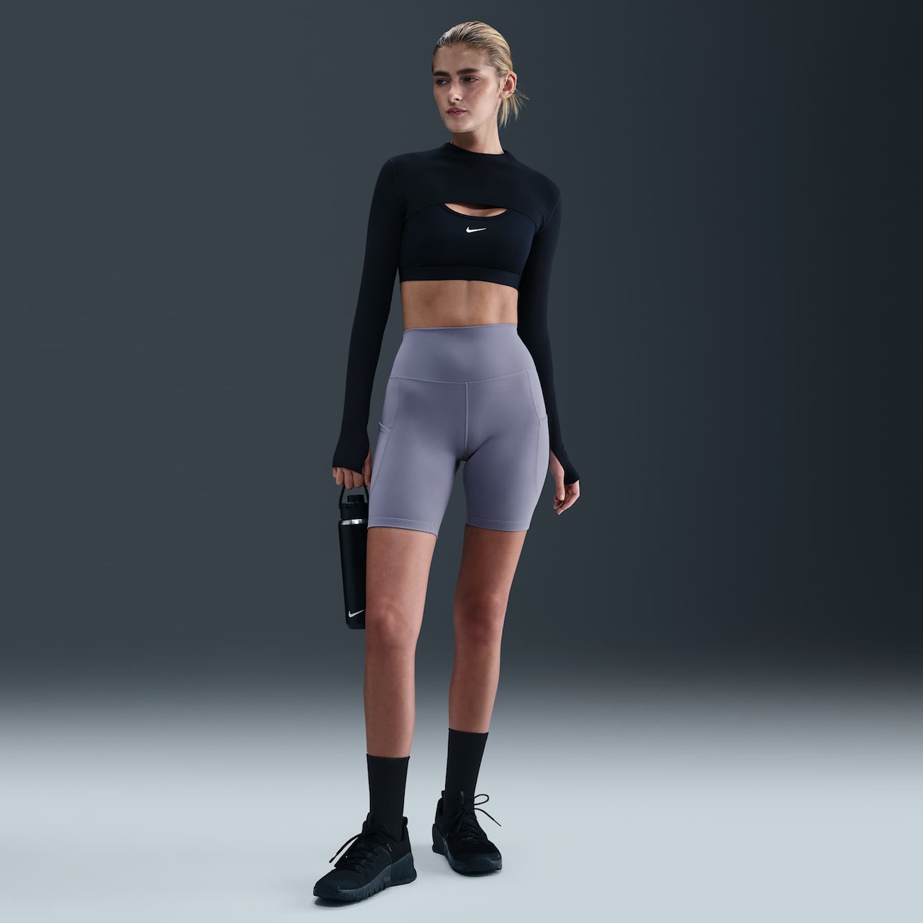 Shorts Nike Dri-FIT One HR 8IN Feminino