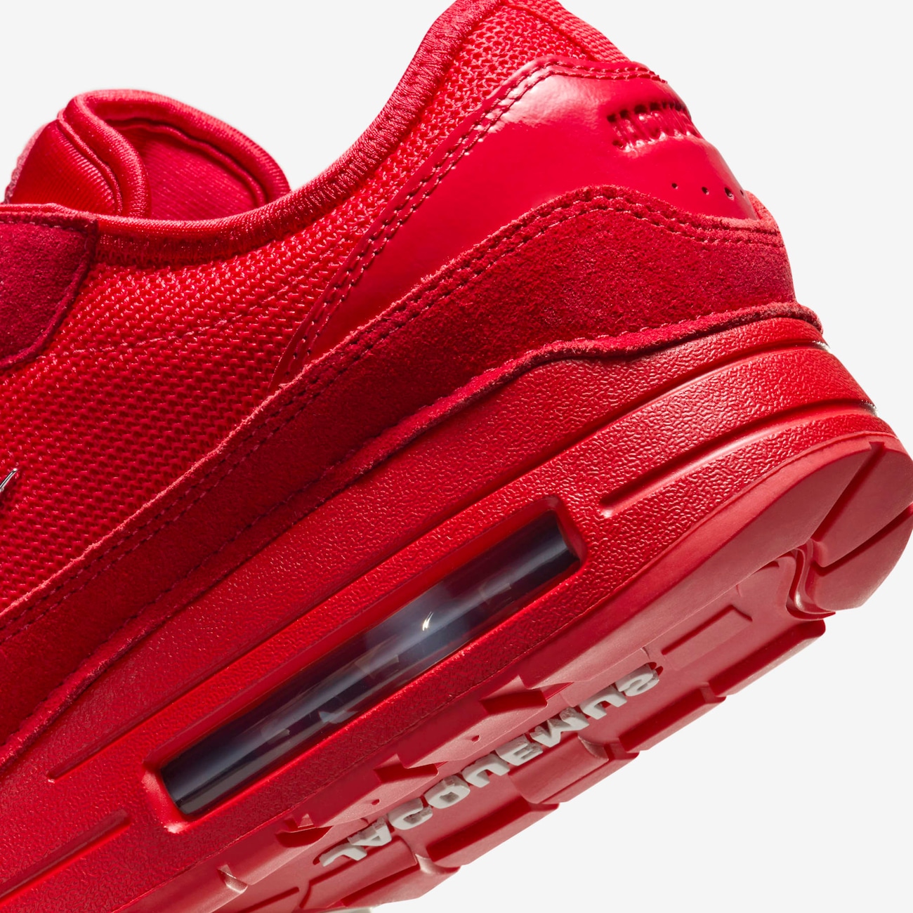 Air Max 1 x Jacquemus University Red and Metallic Silver - Nike
