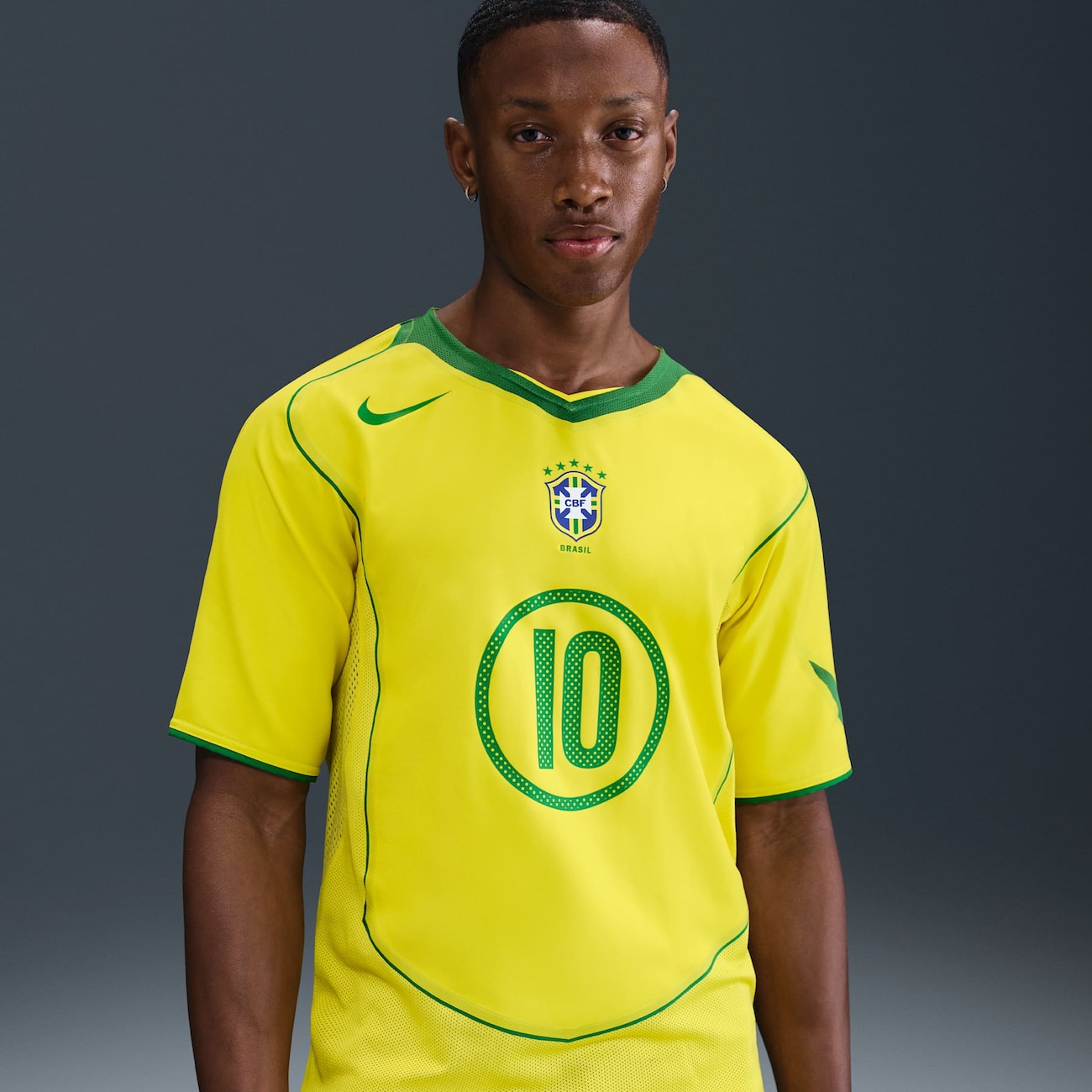 Camisa Brasil Nike Reedição Total 90 Ronaldinho Masculina