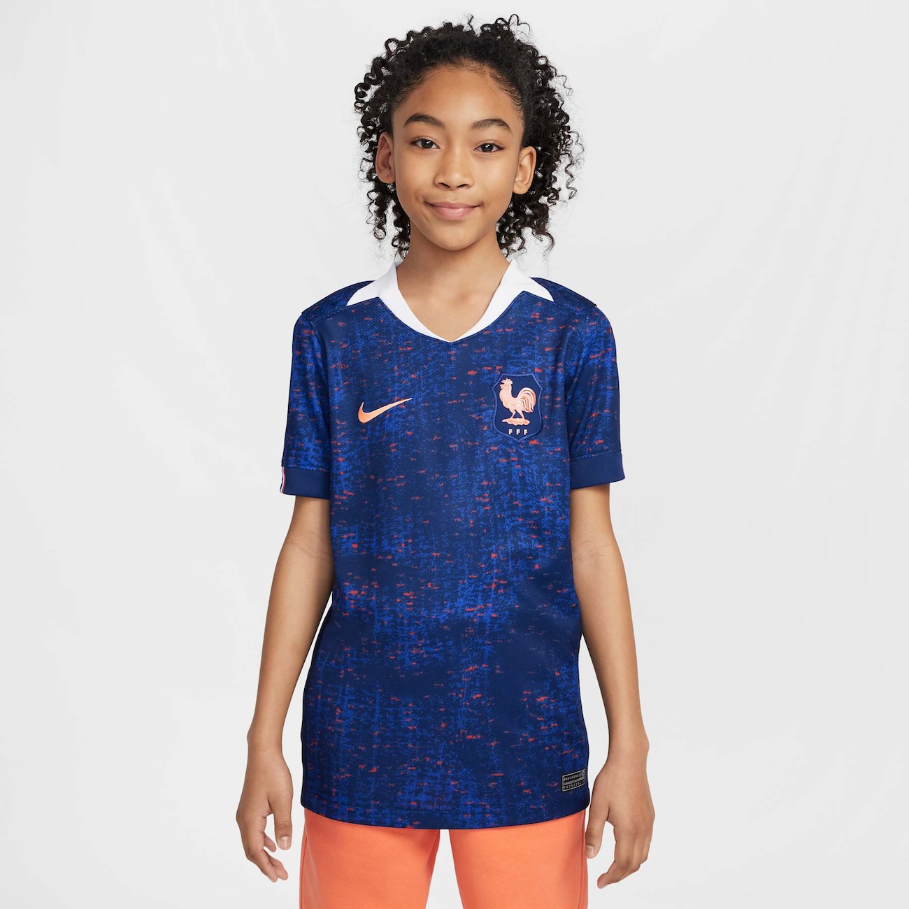Camisa Nike França I 2025/26 Torcedor Pro Infantil
