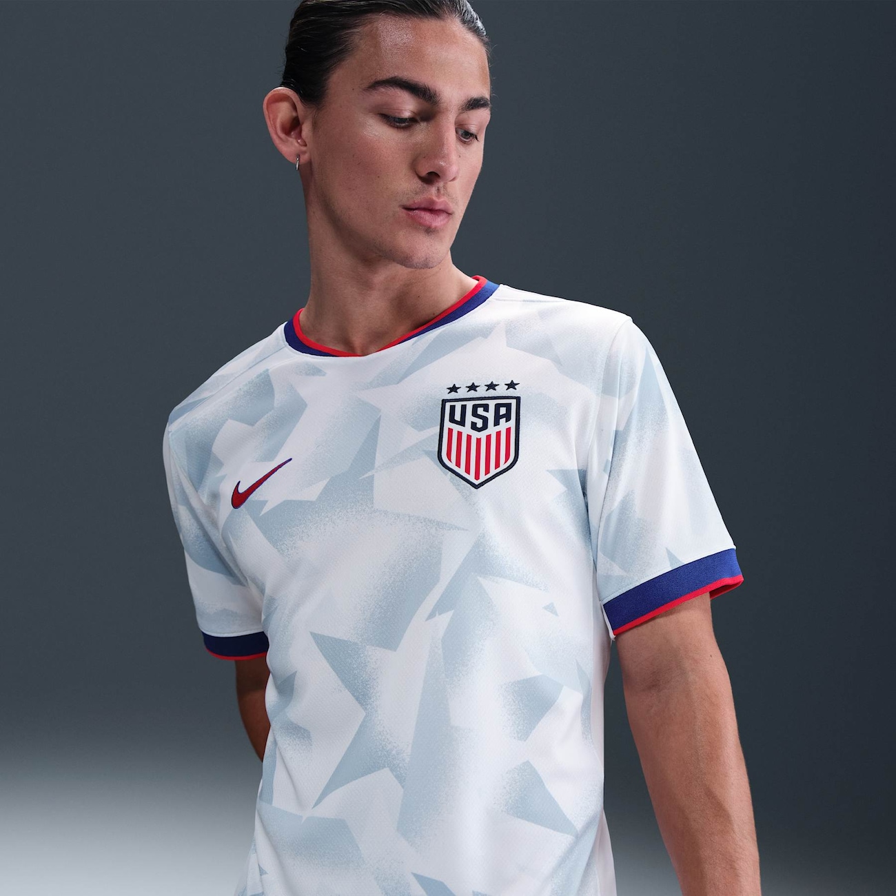 Camisa Nike Estados Unidos I 2025/26 Torcedor Pro Masculina