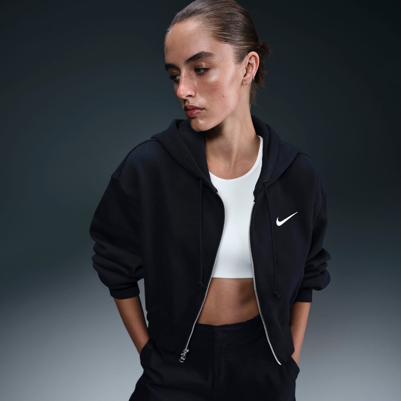 Blusão Nike Sportswear Cropped Phoenix Feminino