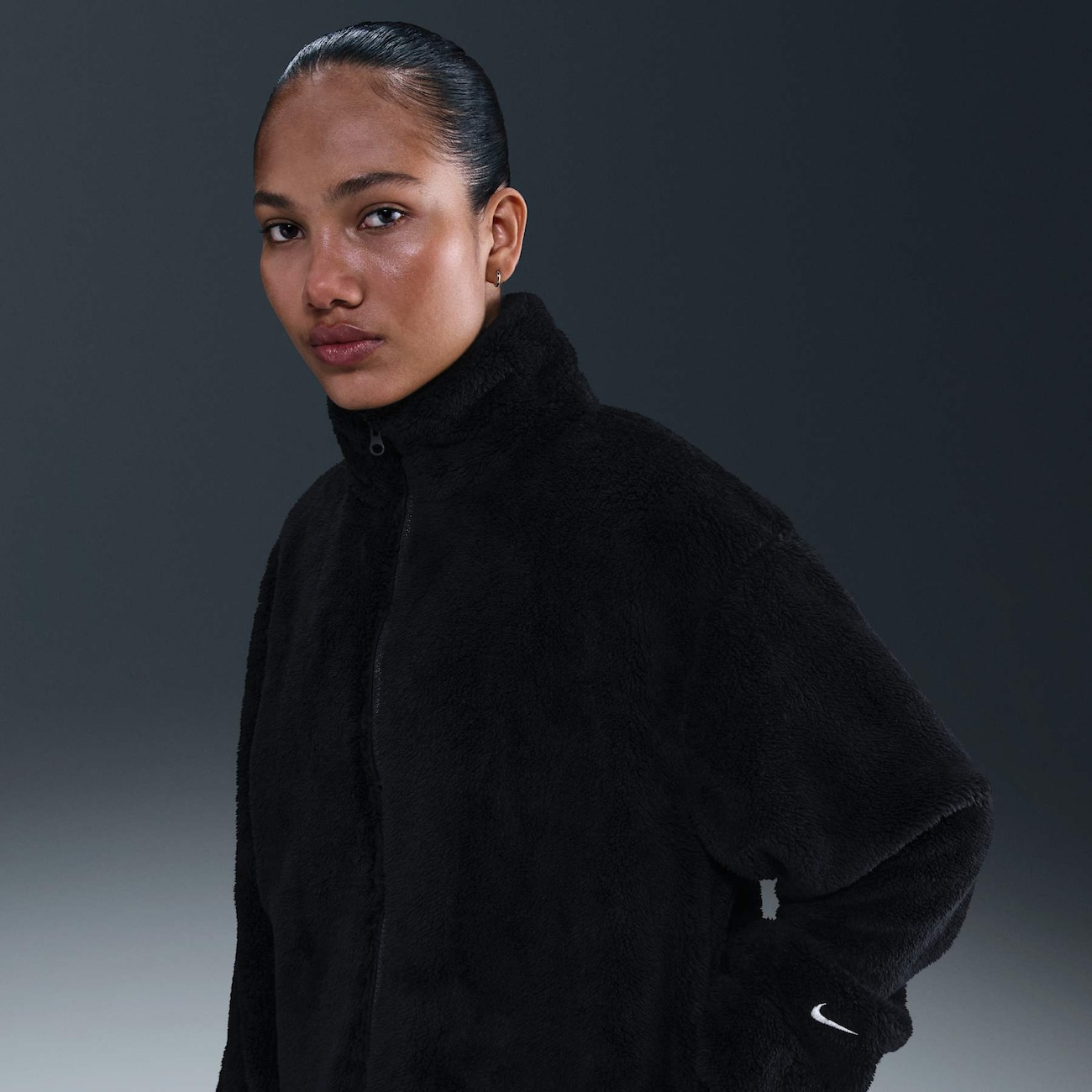 Jaqueta Nike Sportswear Essential Sherpa Oversized Feminina