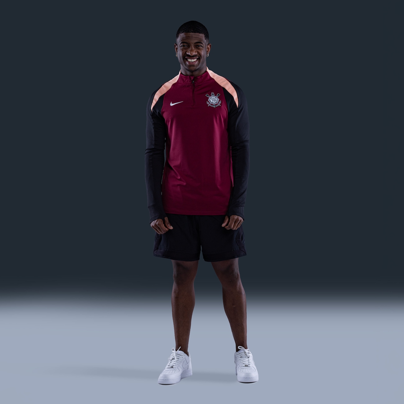 Camisa Corinthians Manga Longa Nike Strike 2026 Treino Masculina