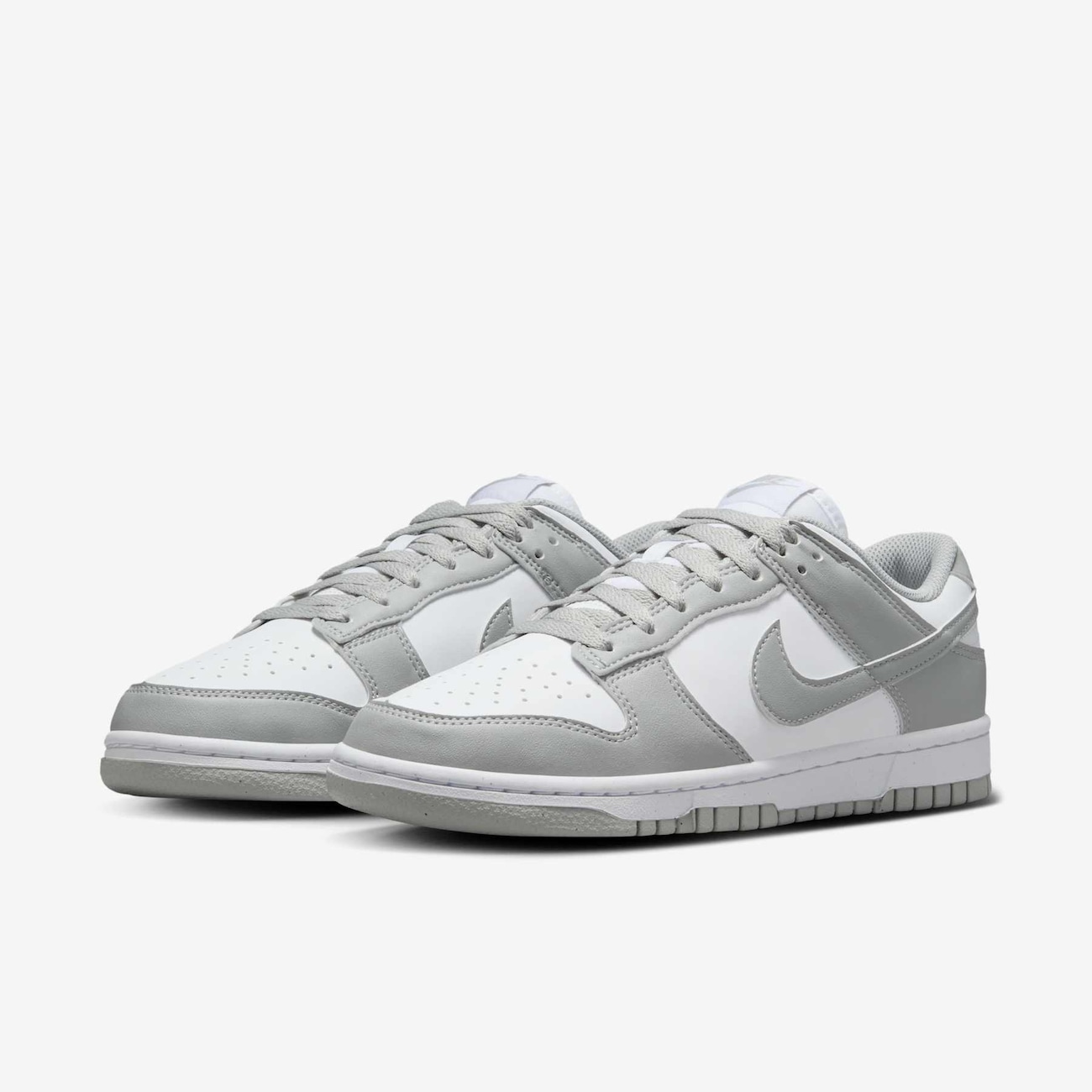 靴 Nike Dunk Low White Light Smoke Grey Women's Dunk Low - Nike