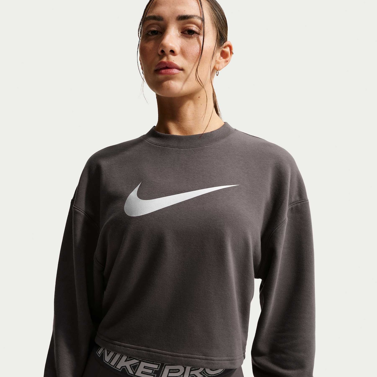 Blusão Cropped Nike Pro Fleece Feminino