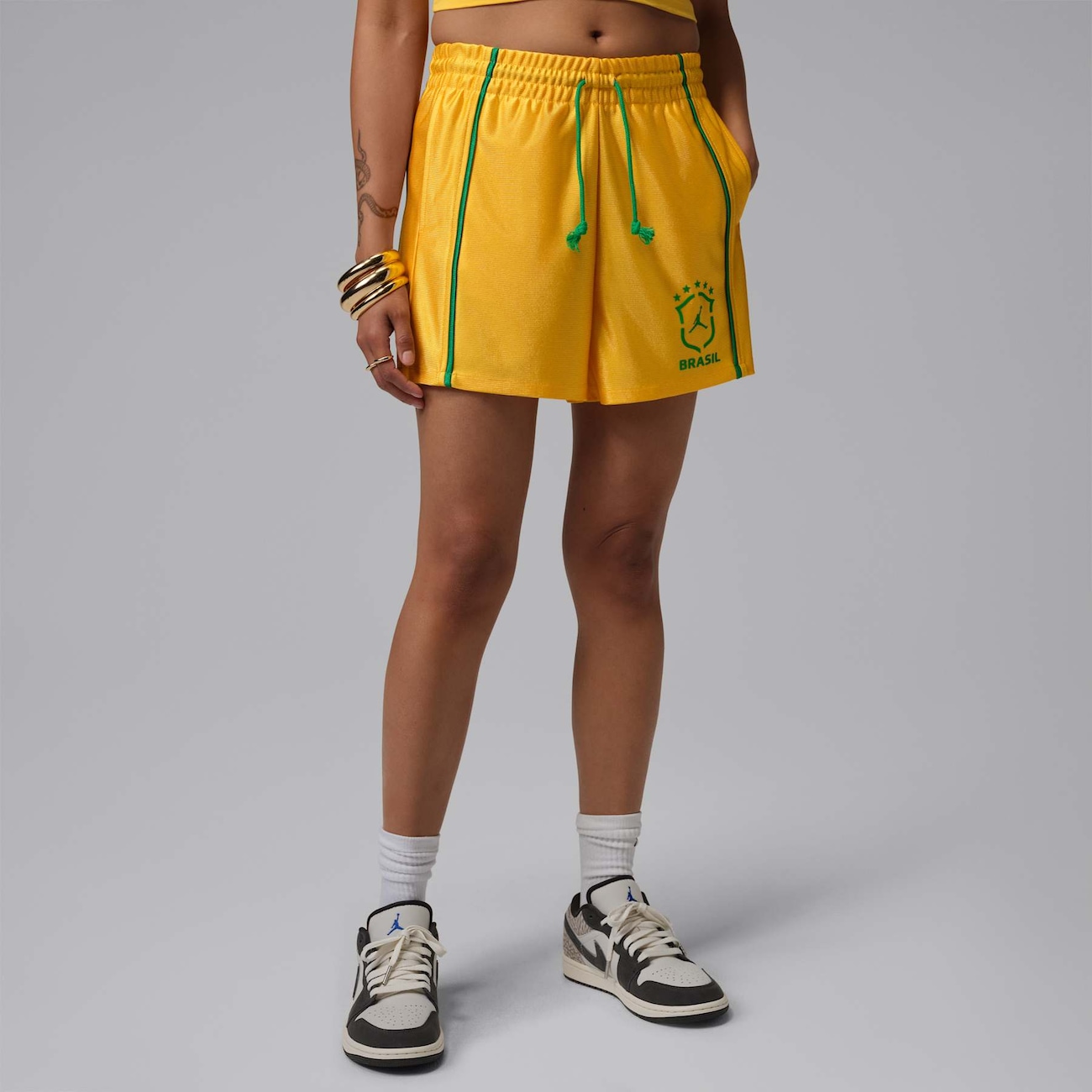ニーン【gila archive】knit shorts Shorts Brasil Jordan Brooklyn Knit Feminino - Nike