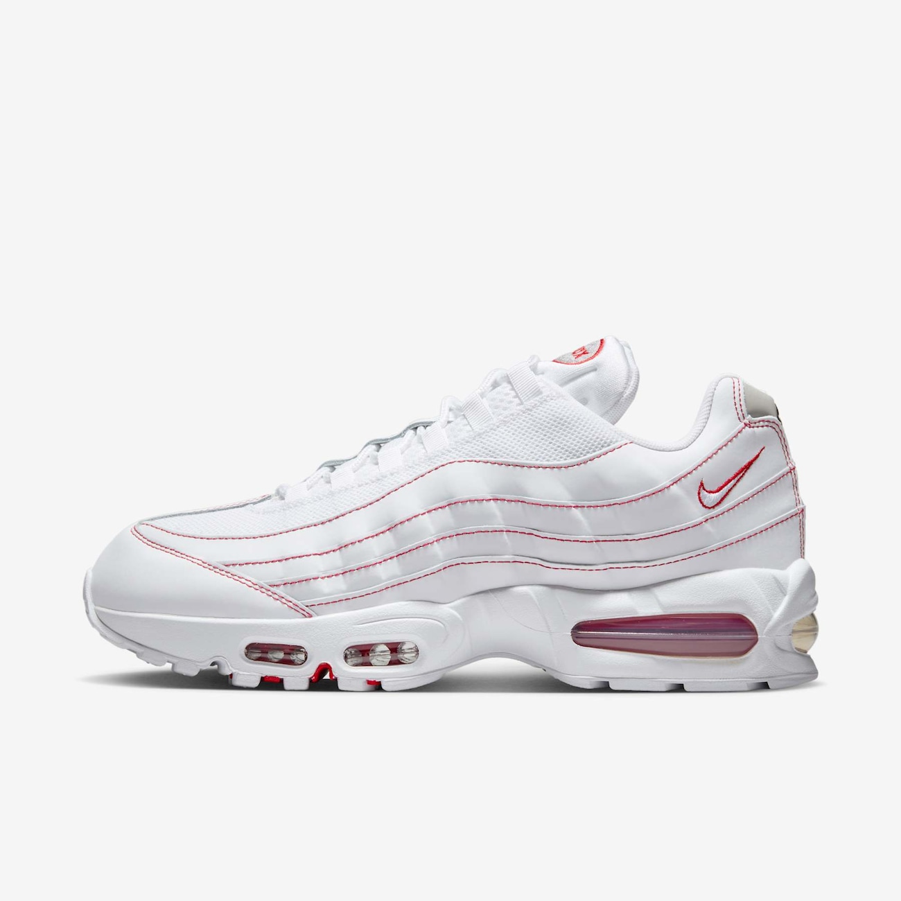 Air Max 95 OG White & University Red - Nike Air Max 95 OG White & University Red - Nike